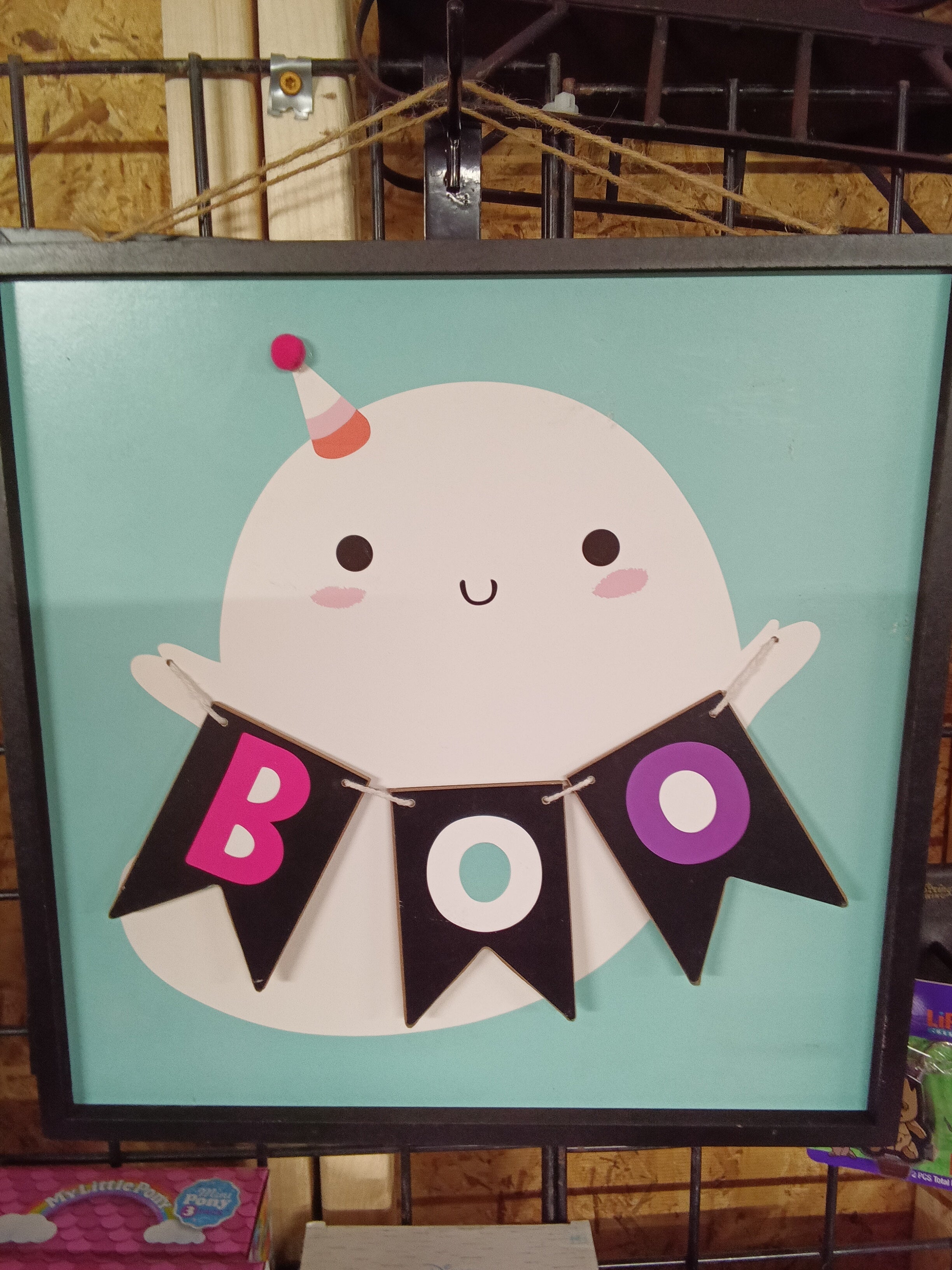 Halloween Ghost Wall Art with Boo Banner - Image 2