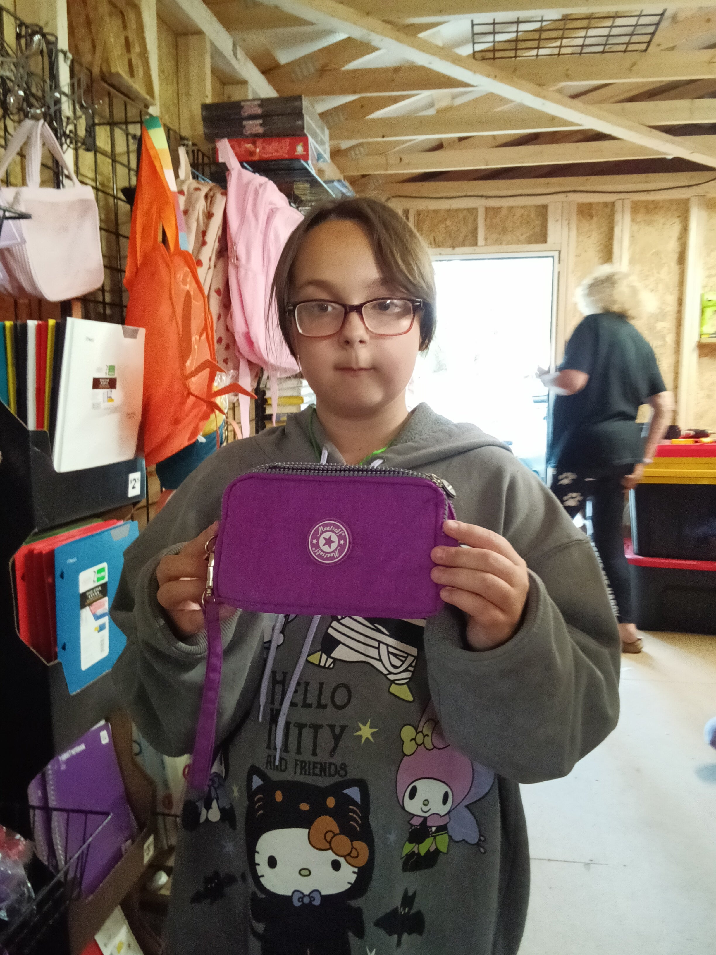 Meetsells Purple Wristlet Wallet with Zipper - Image 2
