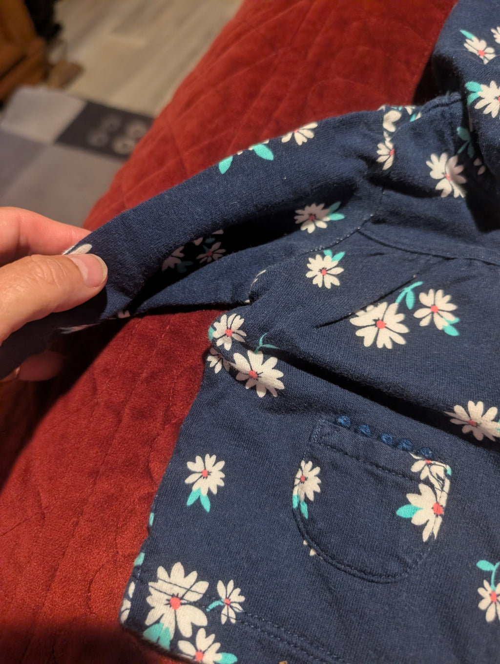 Carter's Baby Floral Hoodie Jacket 3M - Image 1