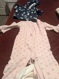 Kyle & Deena Baby Sleeper 3-6M Pink Butterfly Print - Image 2
