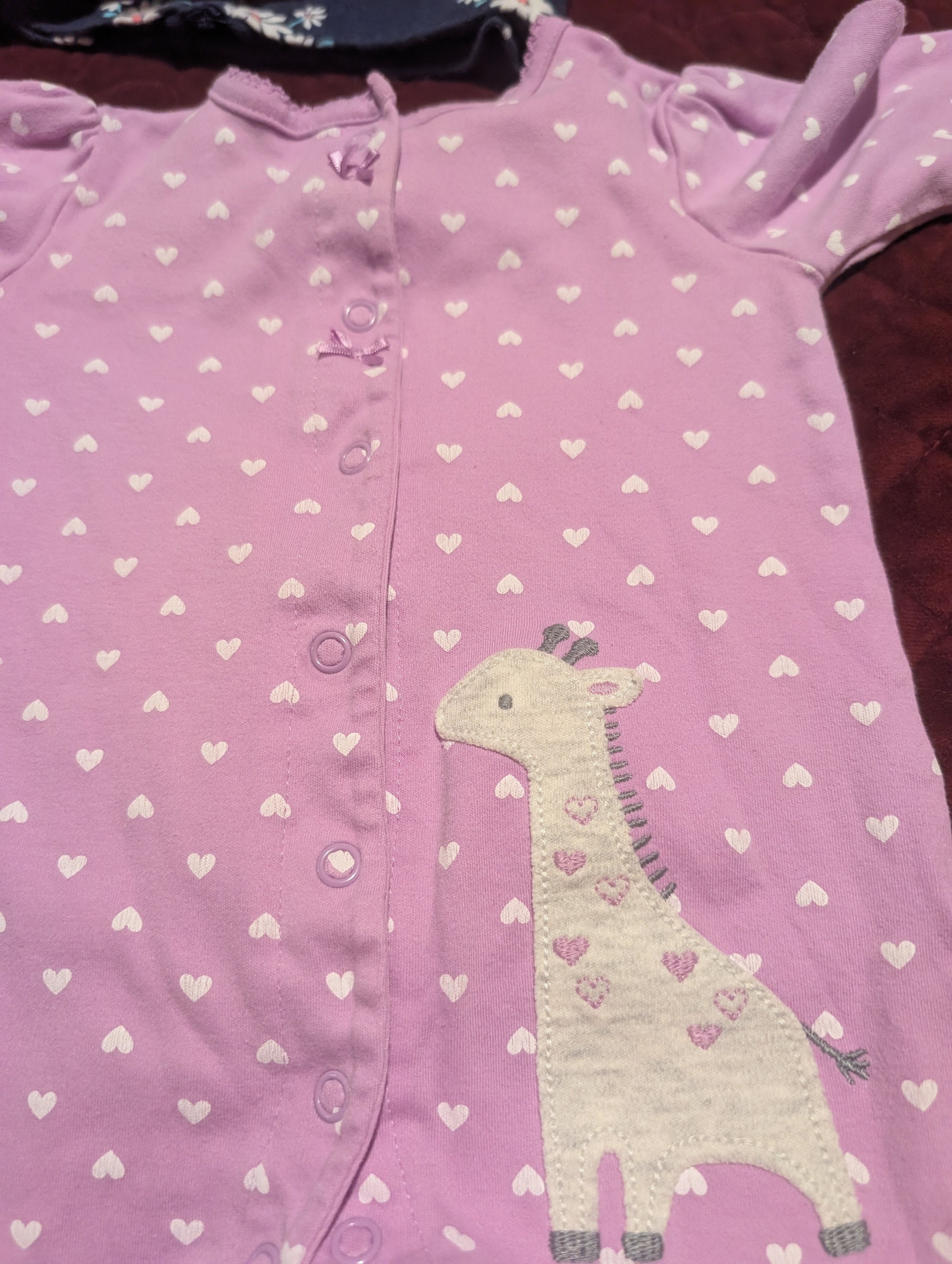 Child of Mine by Carter's Baby Girl Footed Pajamas 3-6M - Image 2