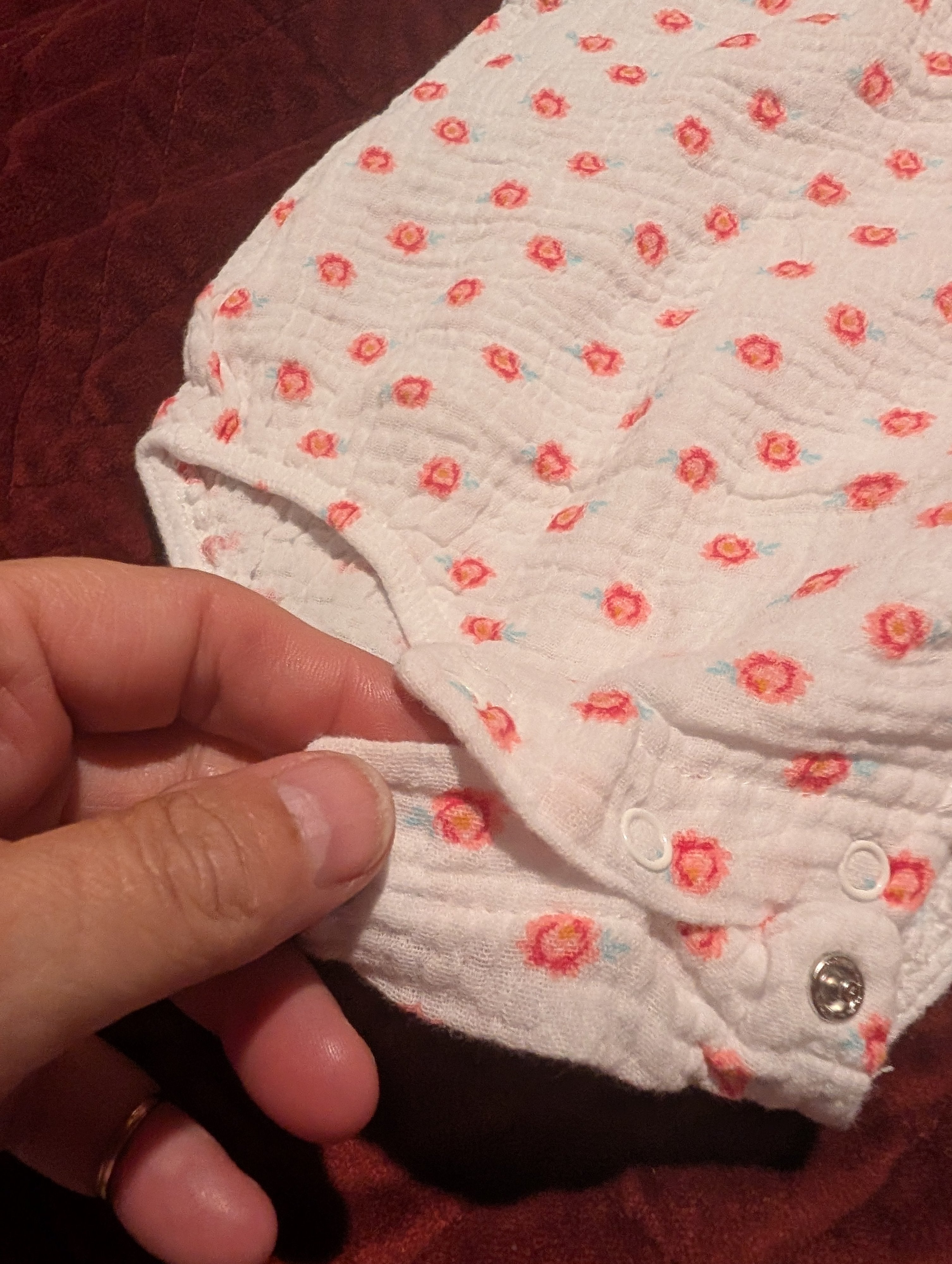 Chickpea Baby Romper 3-6M Floral Print Sleeveless - Image 3