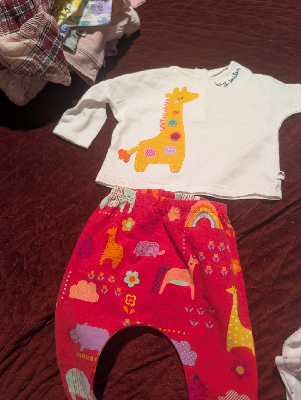 Next Baby Giraffe Top and Pants Set - Image 6