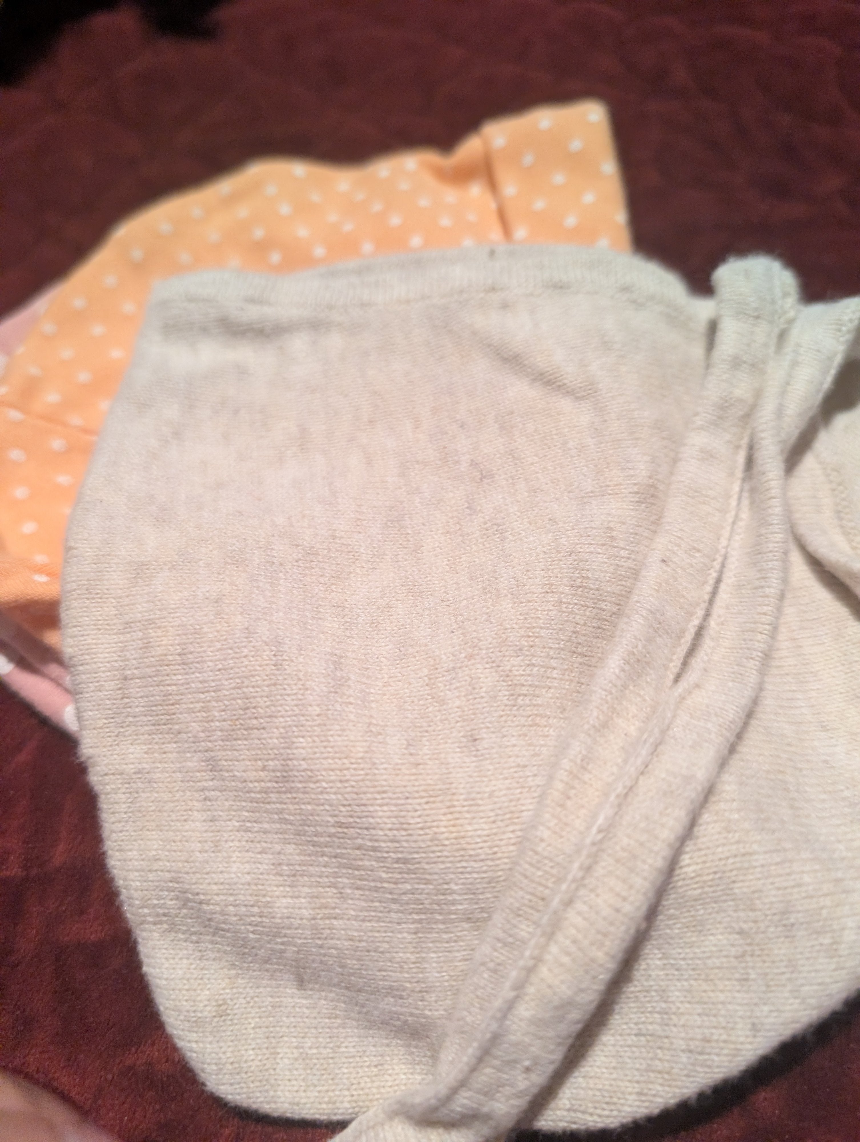 Baby Beanie Set Polka Dot and Solid Colors - Image 4