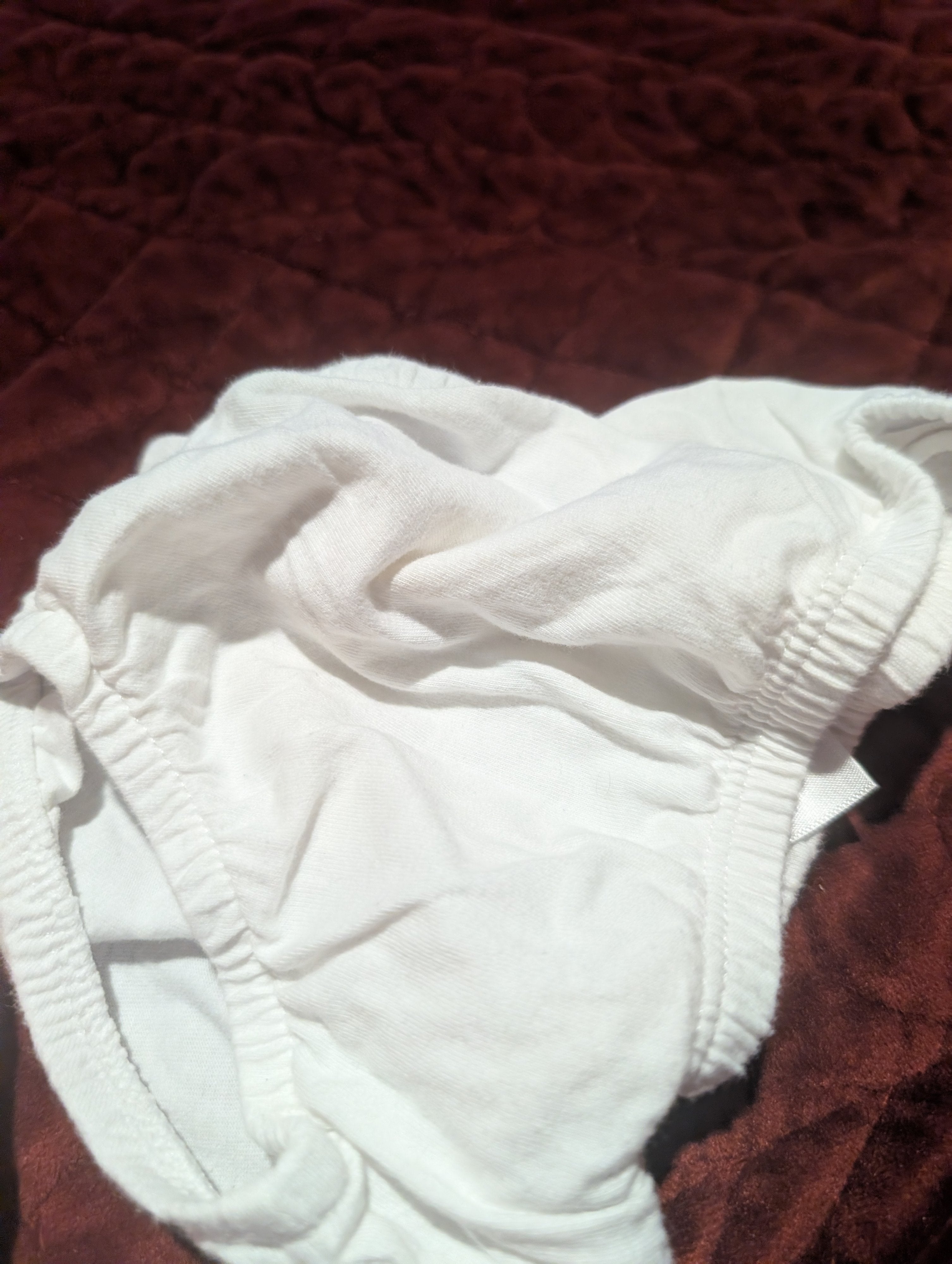 Baby Ruffle Bloomers Set Peach and White - Image 3