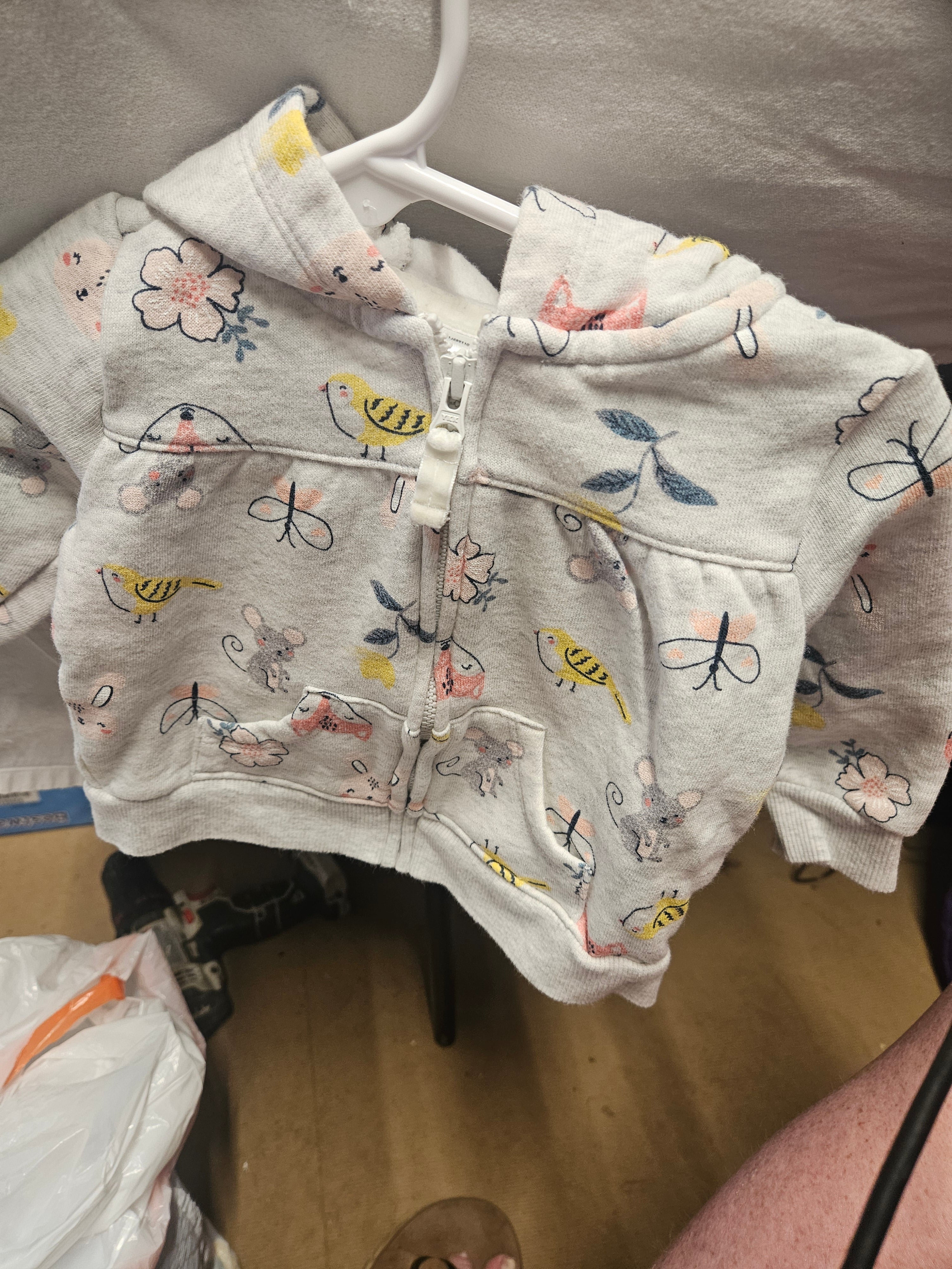Baby Hooded Jacket with Animal Print - Image 2