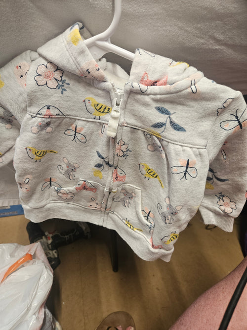 Baby Hooded Jacket with Animal Print - Image 2