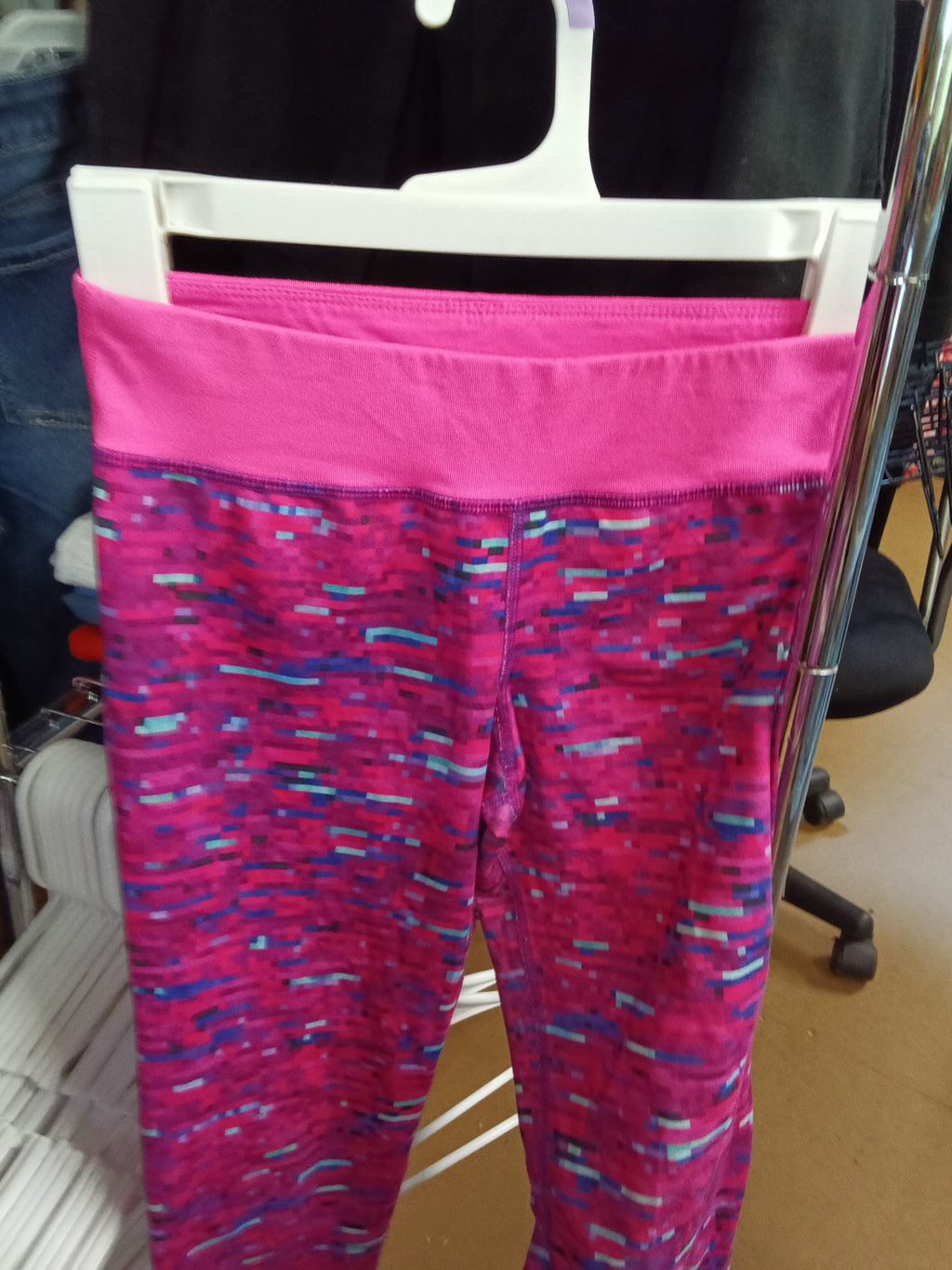 Champion DuoDry Leggings L Pink Multicolor - Image 2