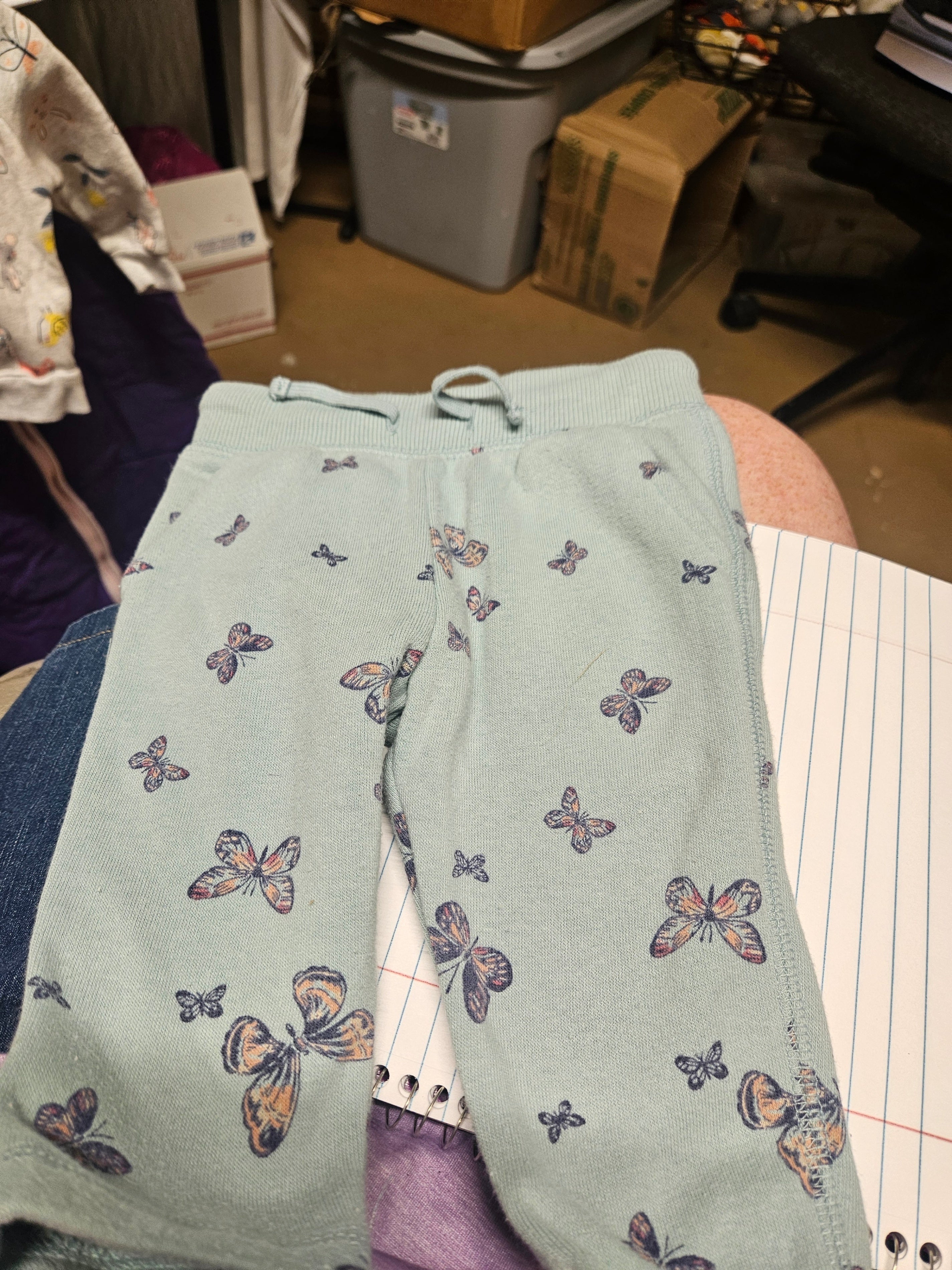 Baby Butterfly Print Pants - Image 1