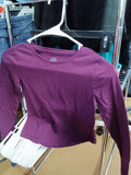 Wonder Nation Kids Long Sleeve Shirt Size 10-12 Purple - Image 1