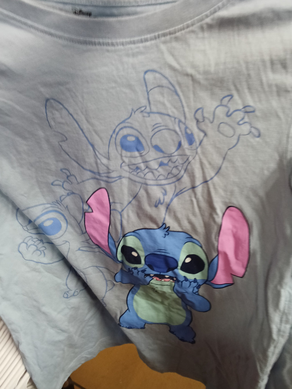 Disney Stitch Long Sleeve T-Shirt Size 10/12 (M) - Image 1
