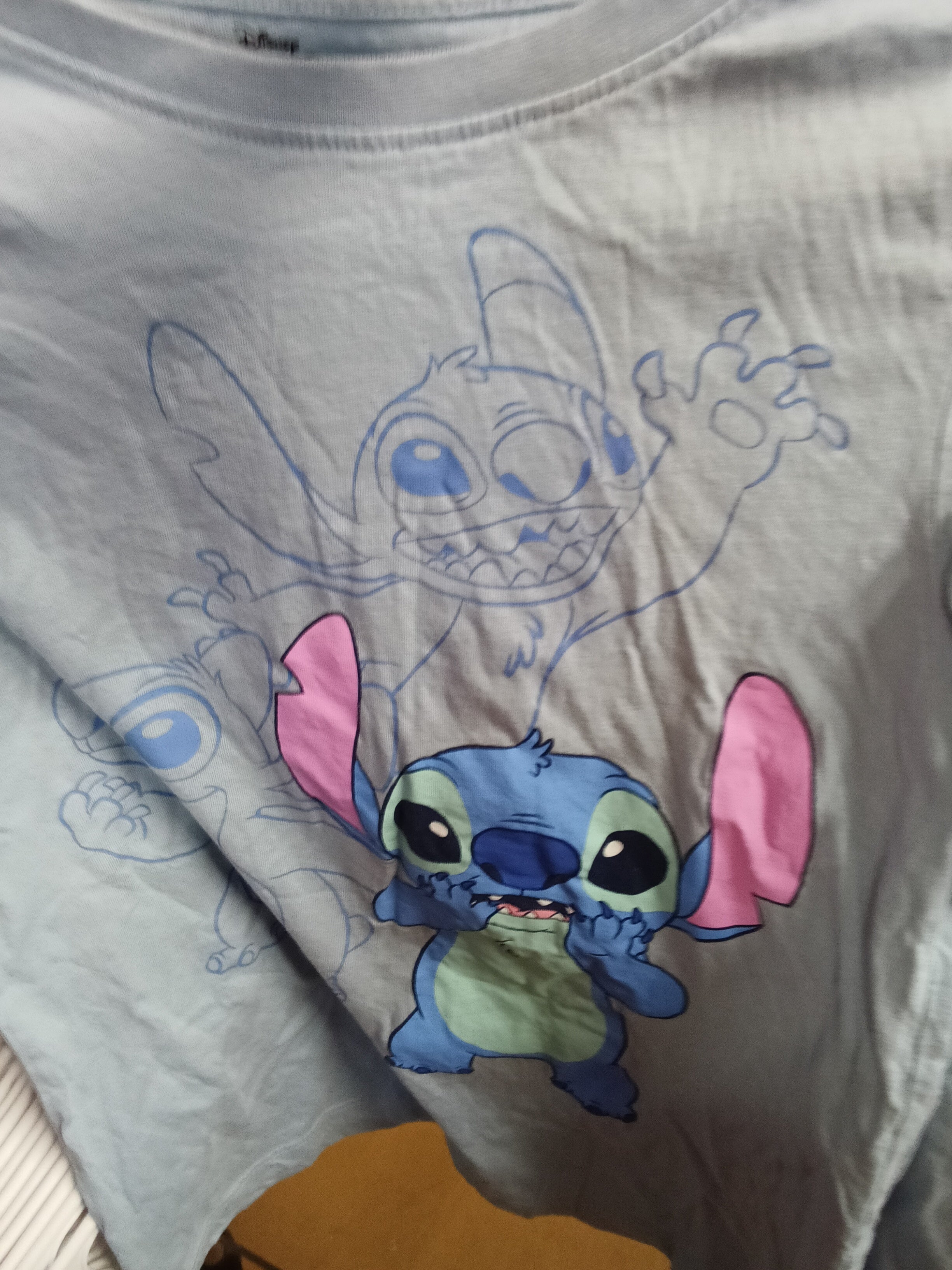 Disney Stitch Long Sleeve T-Shirt Size 10/12 (M) - Image 1