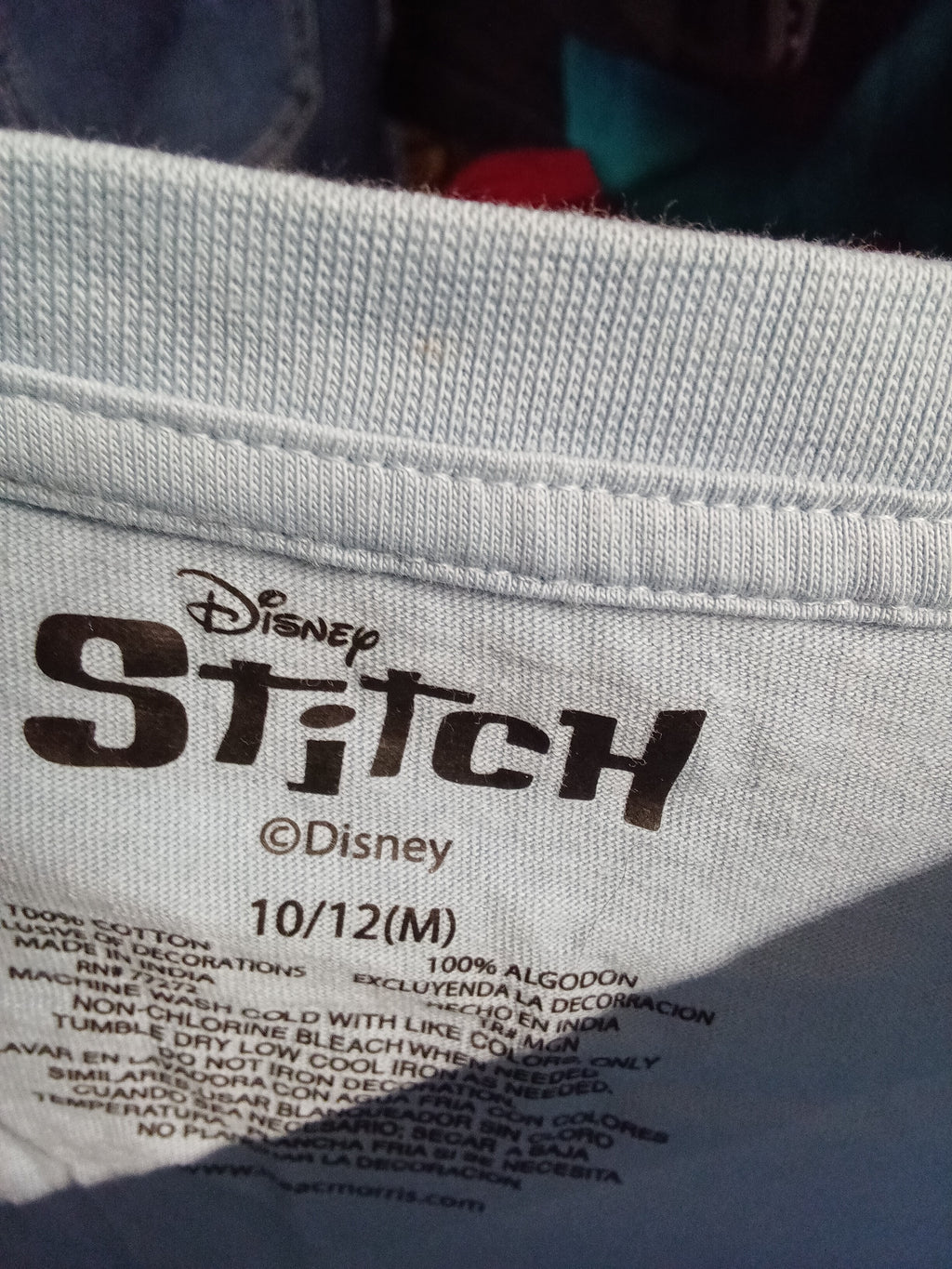 Disney Stitch Long Sleeve T-Shirt Size 10/12 (M) - Image 4