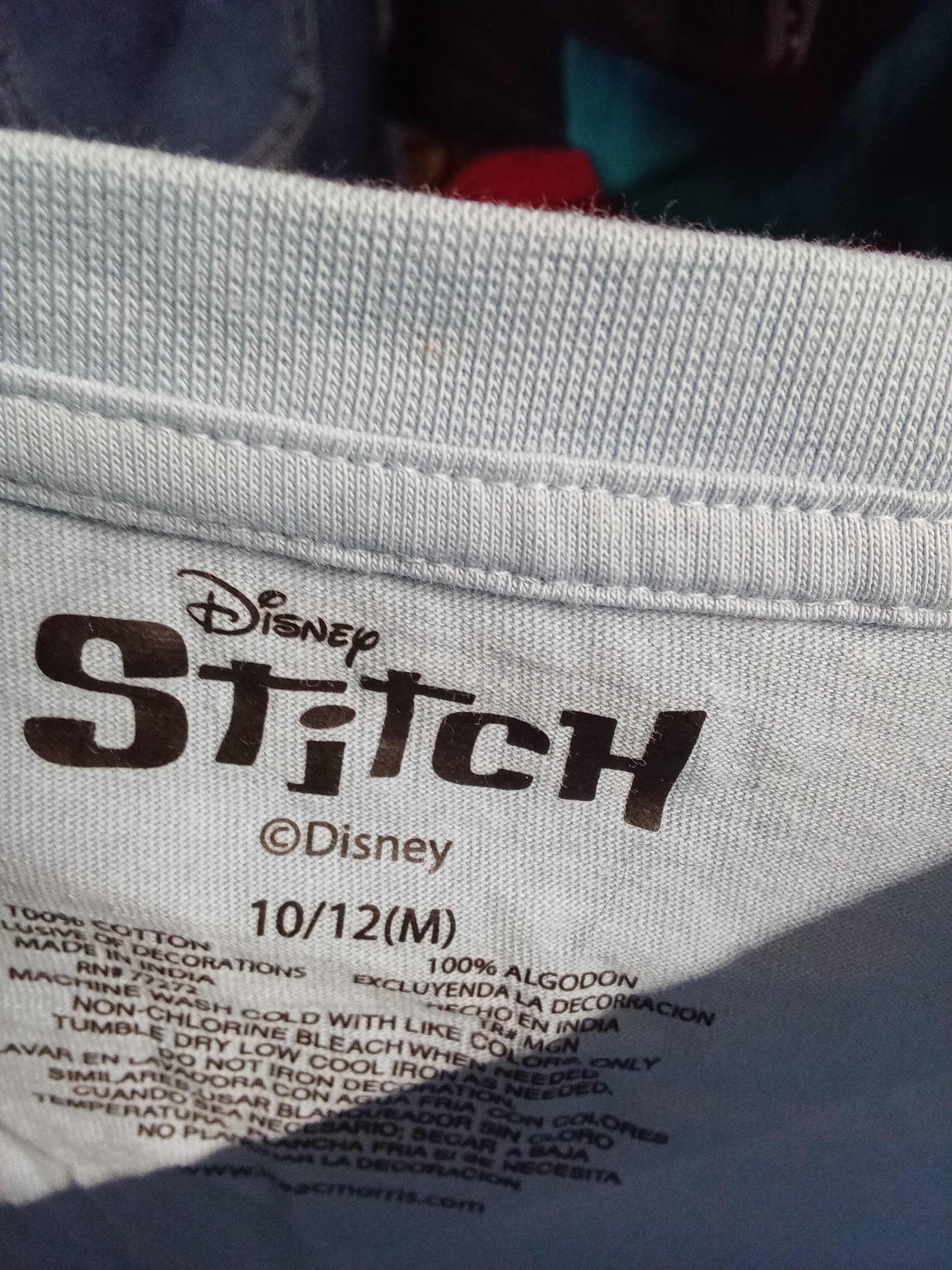 Disney Stitch Long Sleeve T-Shirt Size 10/12 (M) - Image 4