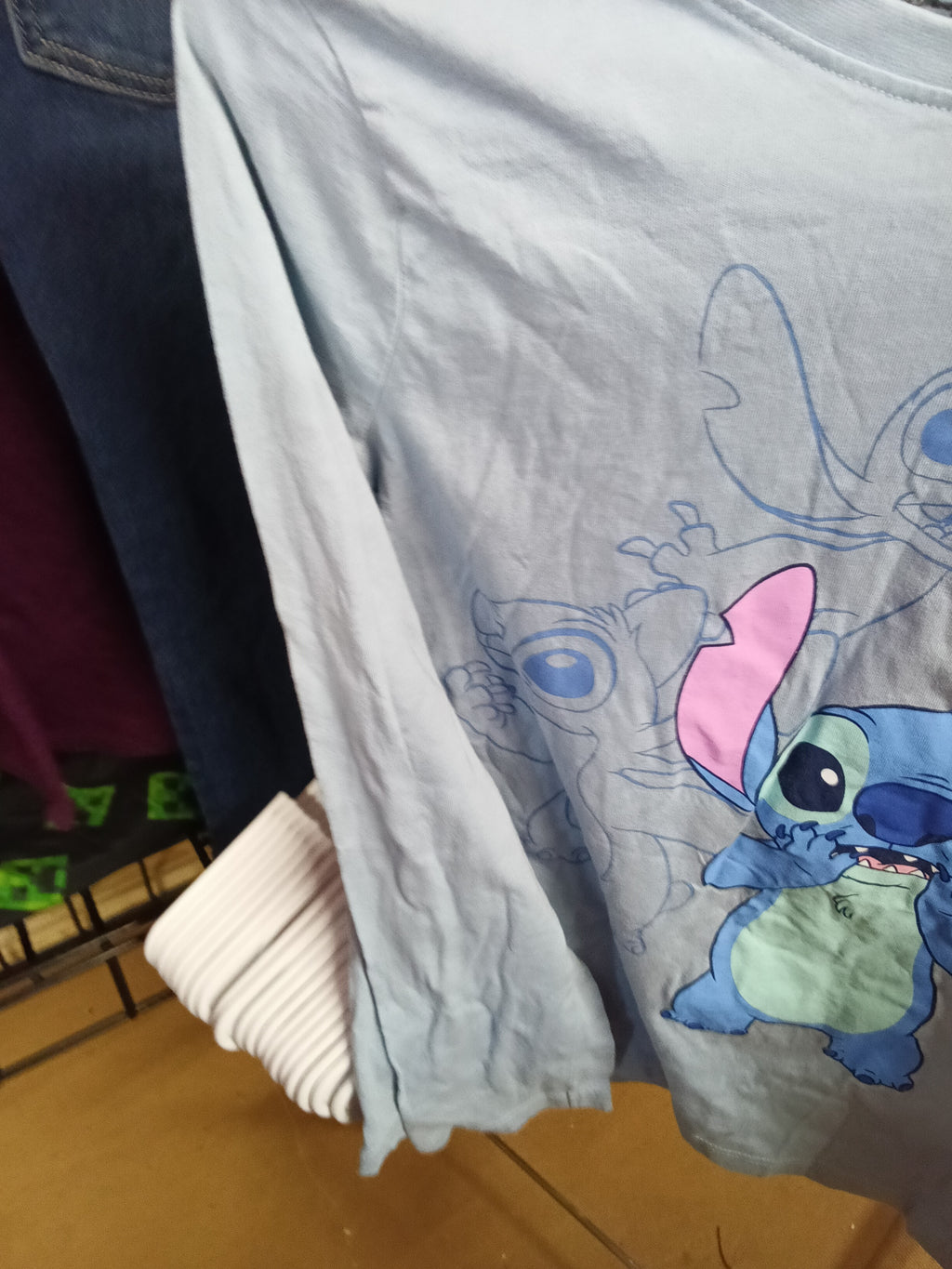Disney Stitch Long Sleeve T-Shirt Size 10/12 (M) - Image 3