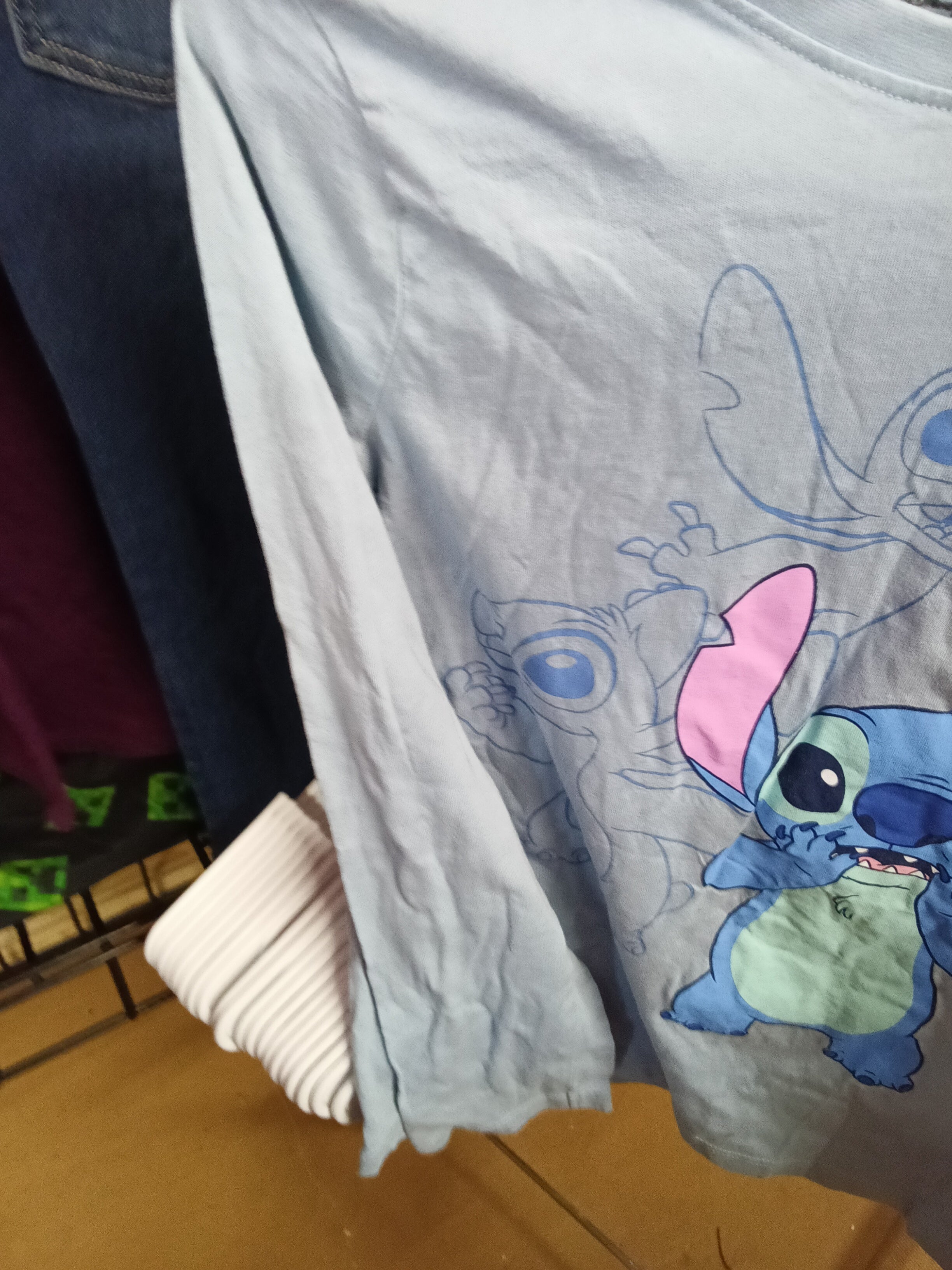 Disney Stitch Long Sleeve T-Shirt Size 10/12 (M) - Image 3