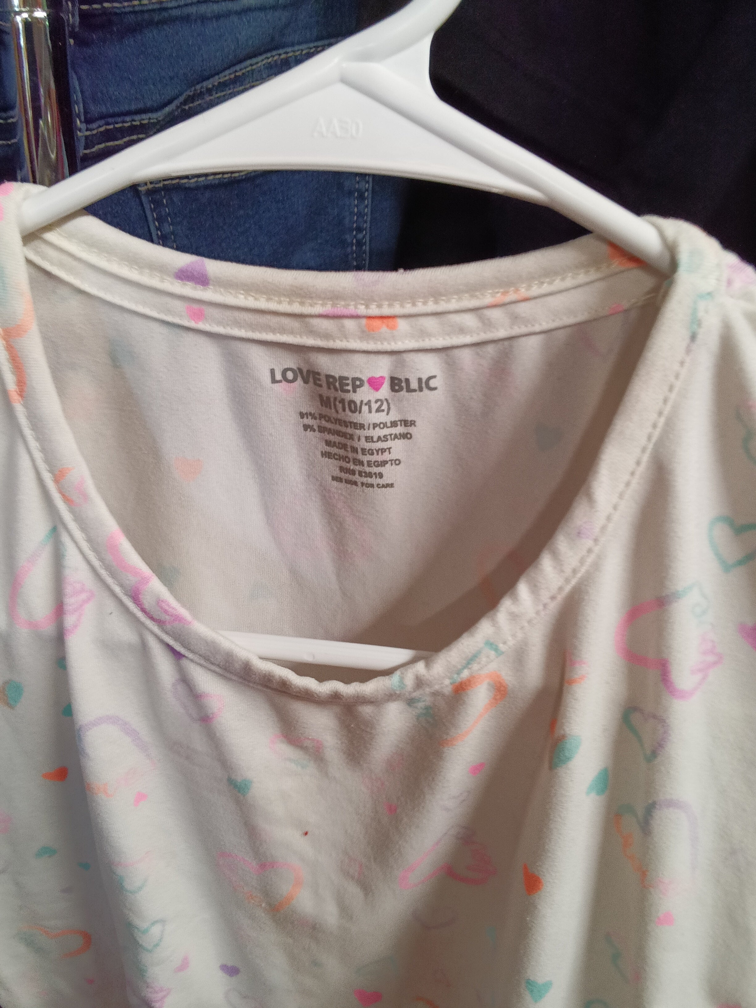 Love Republic Girls' Heart Print Top & Shorts Set M(10/12) - Image 3