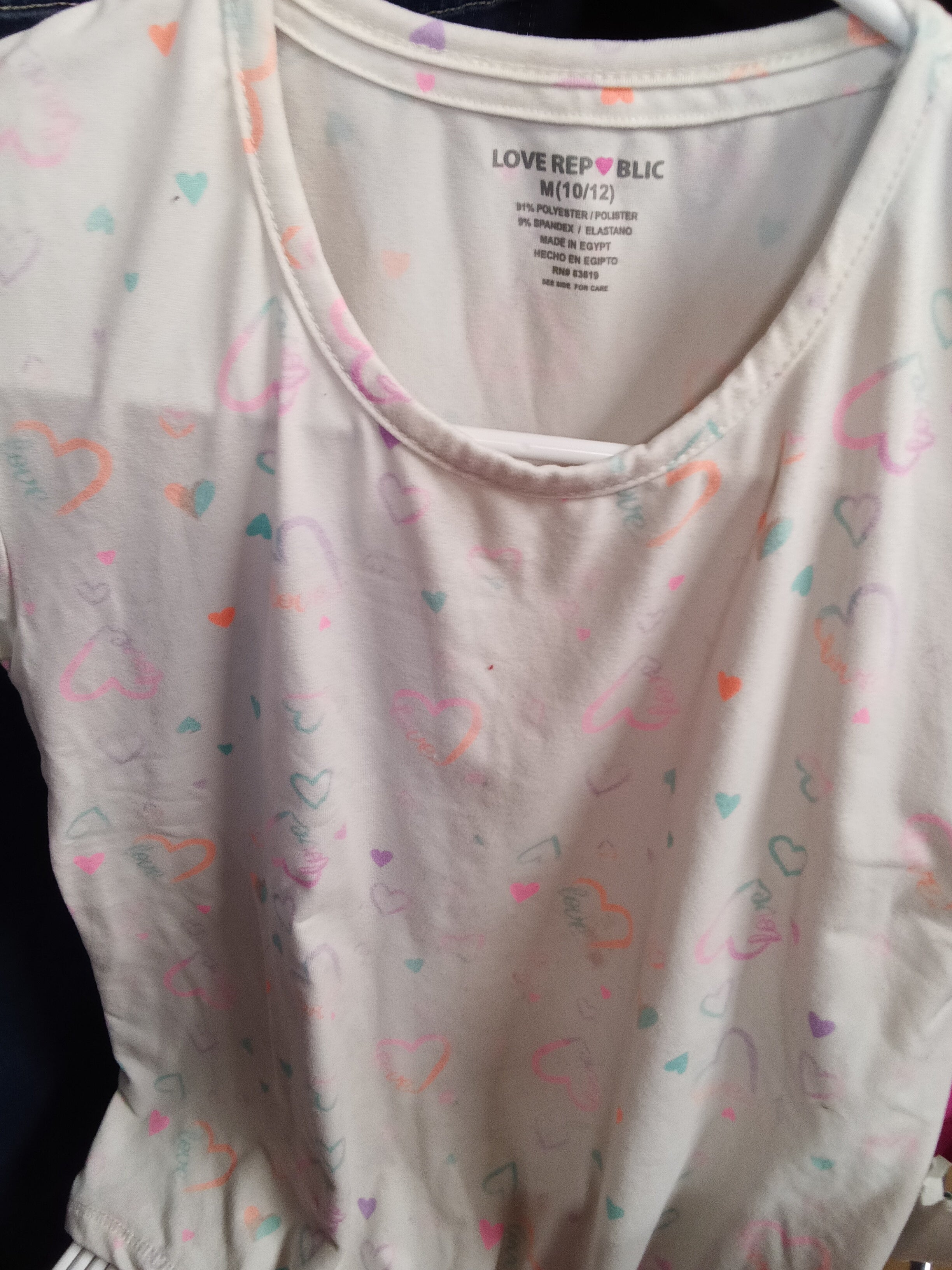 Love Republic Girls' Heart Print Top & Shorts Set M(10/12) - Image 4
