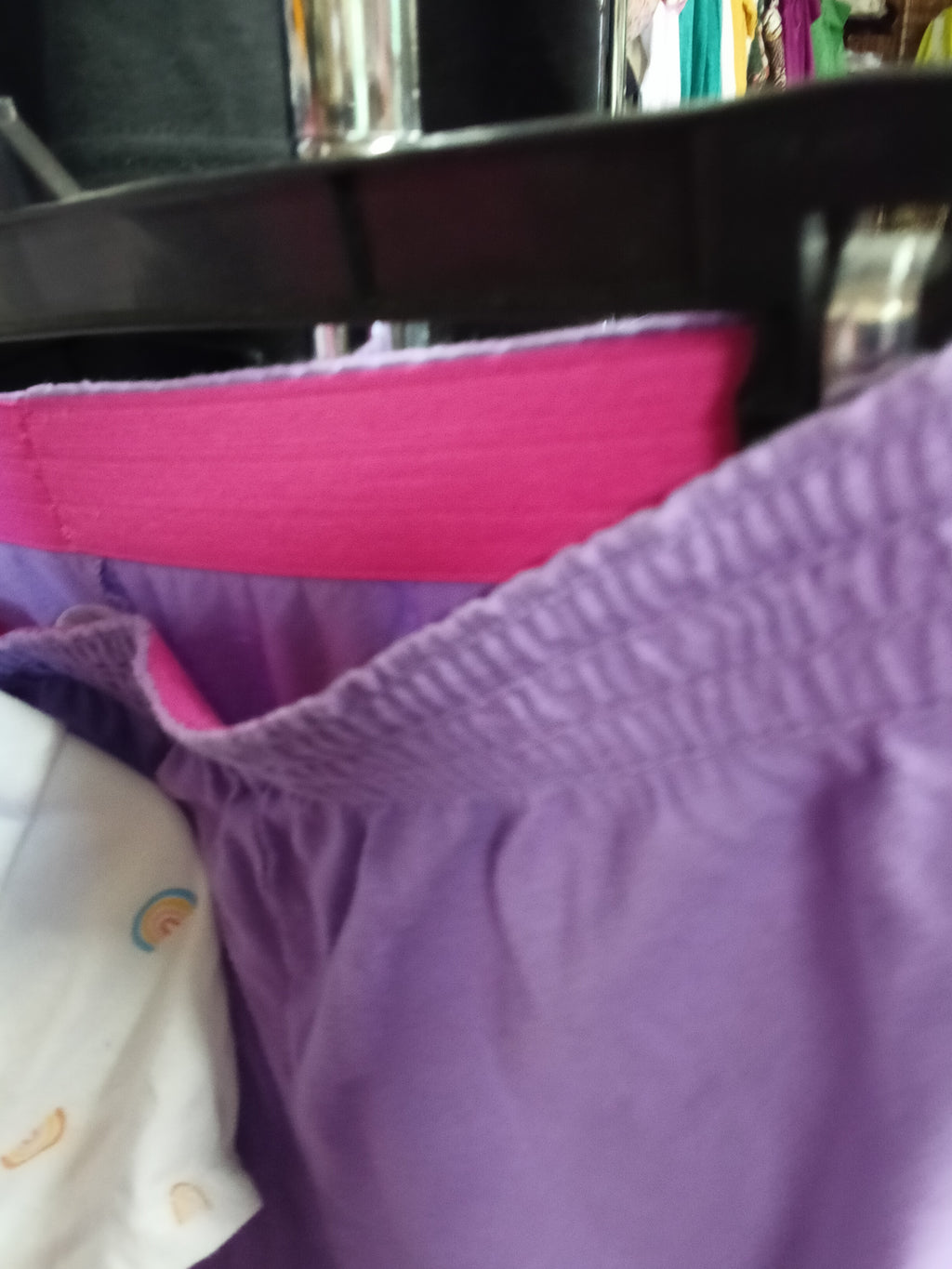 Wonder Nation Girls' Rainbow T-Shirt and Purple Shorts Set (10-12) - Image 4