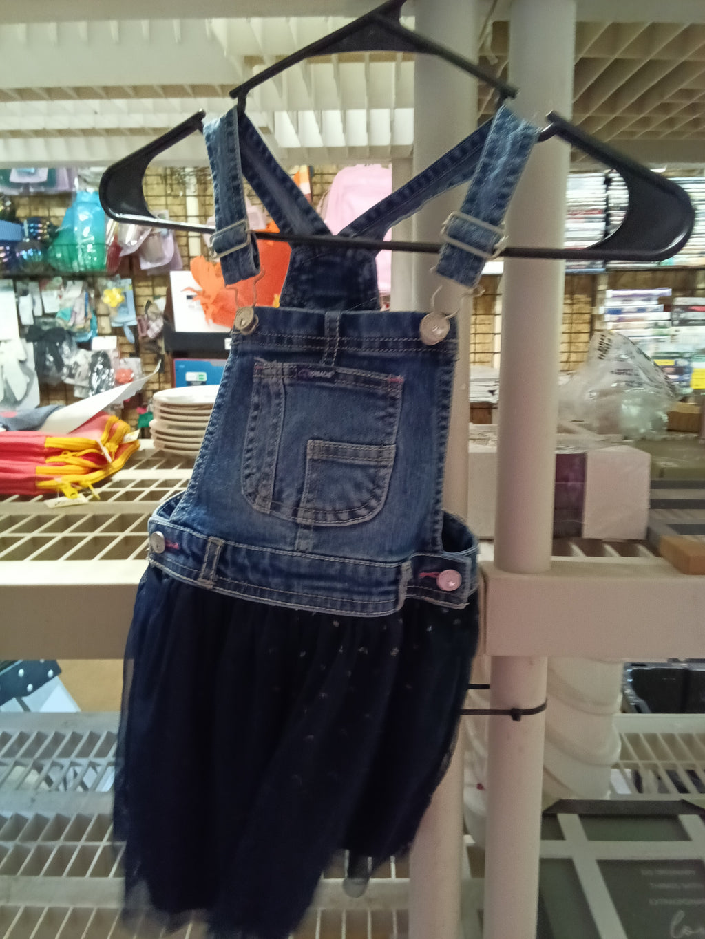 Jordache Girls' Denim Overall Dress Size 5T - Image 1