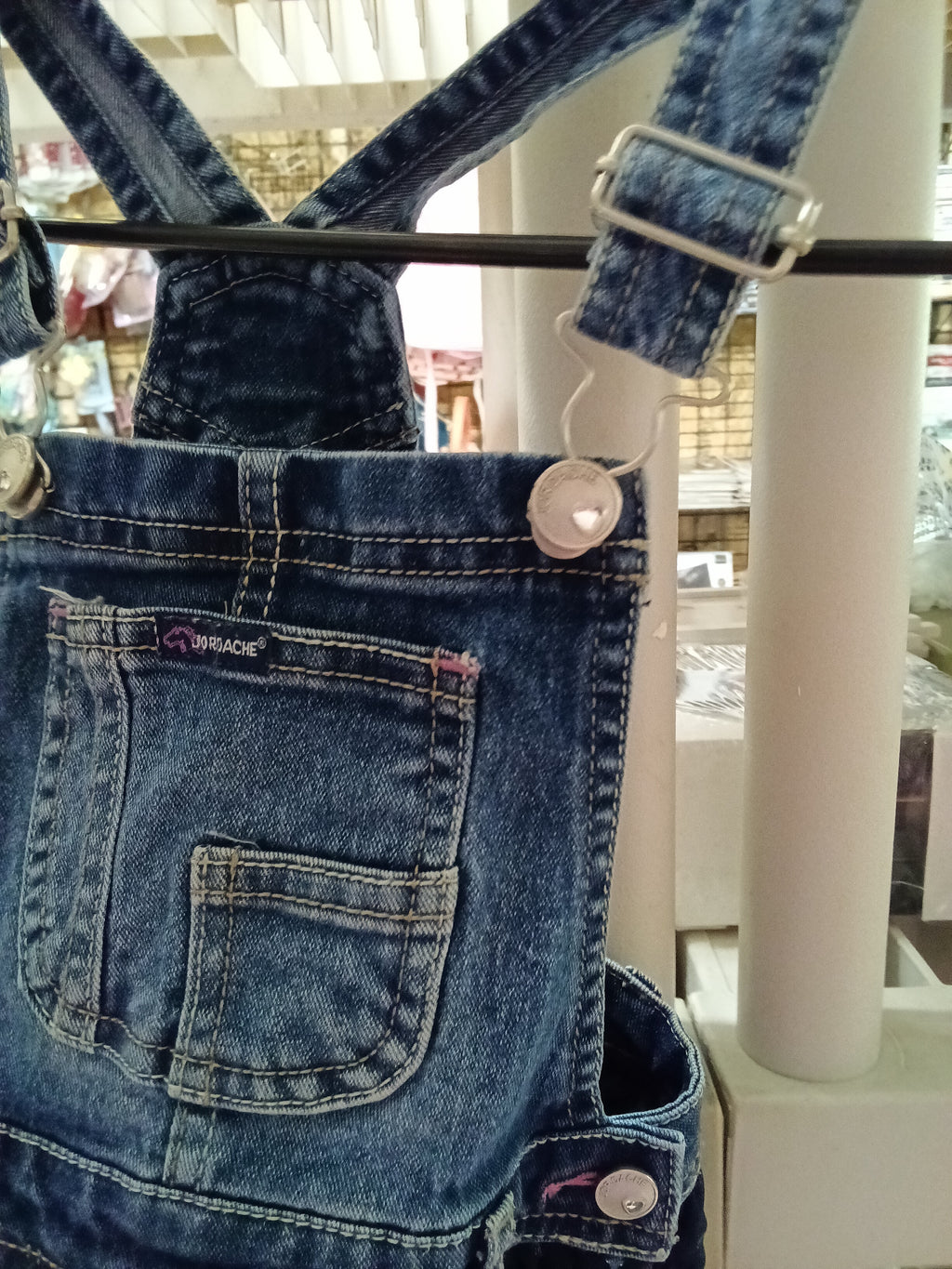 Jordache Girls' Denim Overall Dress Size 5T - Image 5