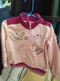 Levi's Toddler Girls' Pink Jacket 3T with Butterfly Design - Image 1