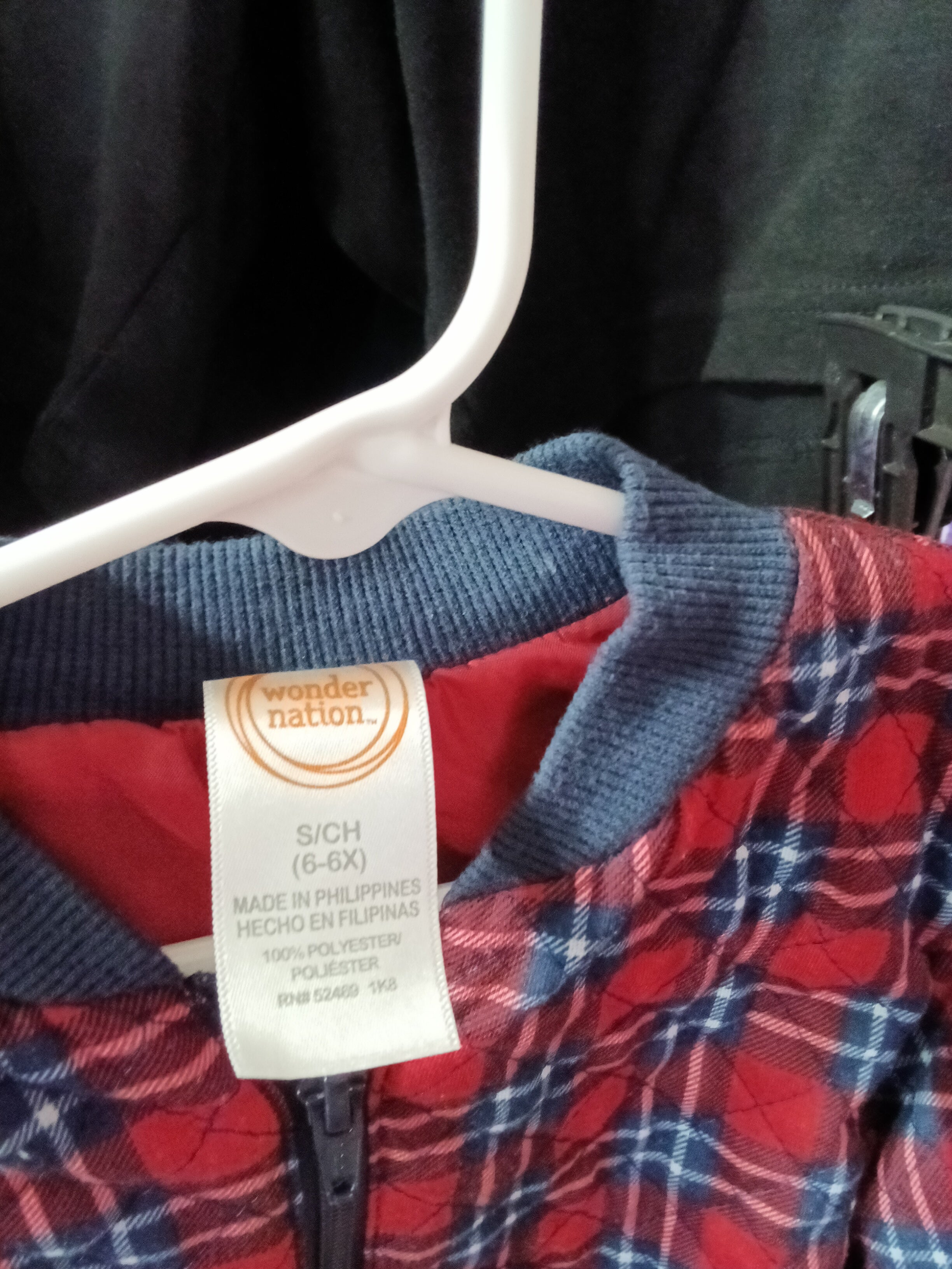 Wonder Nation Kids Plaid Jacket Size 6-6X - Image 3
