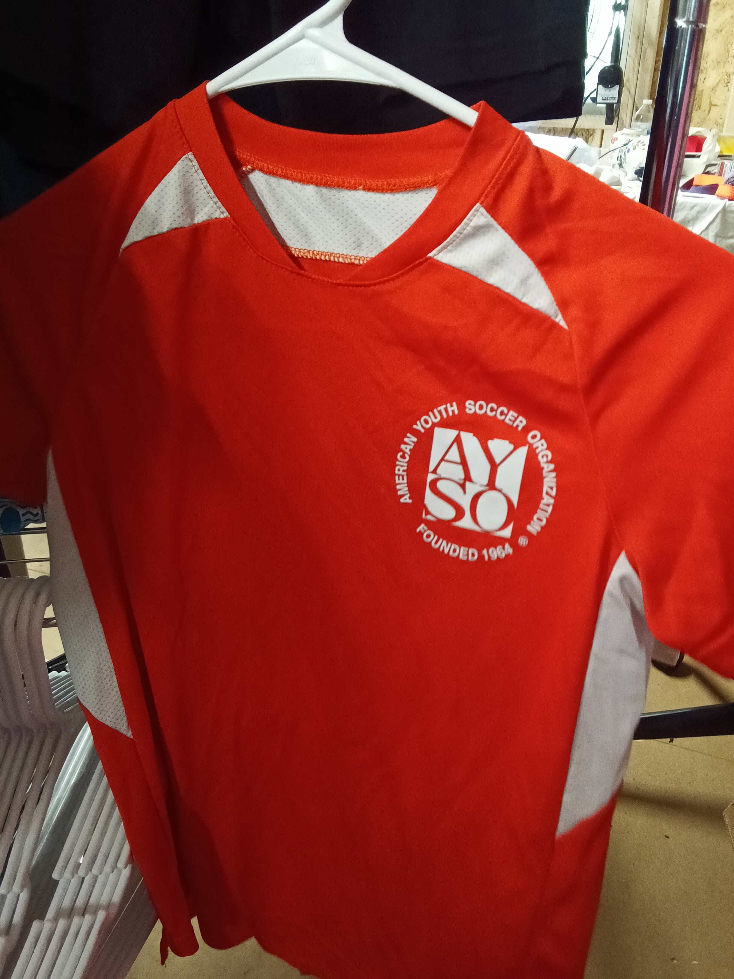 High Five Youth Soccer Jersey AYSO Red Size M - Image 1