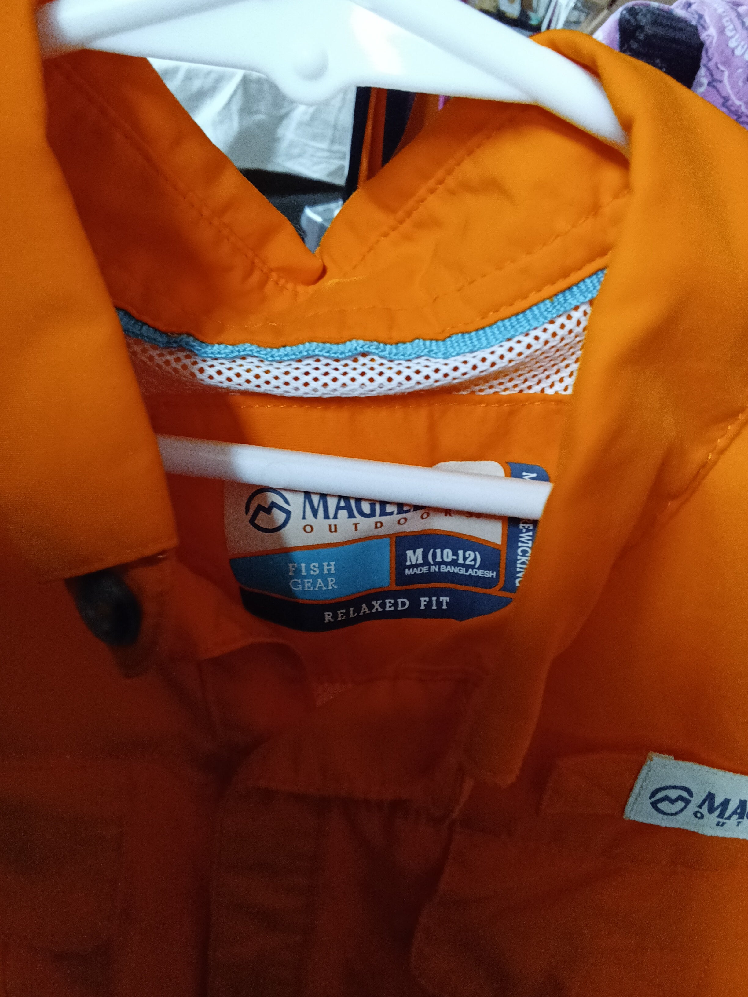 Magellan Outdoors Men's Orange Fishing Shirt M - Image 4