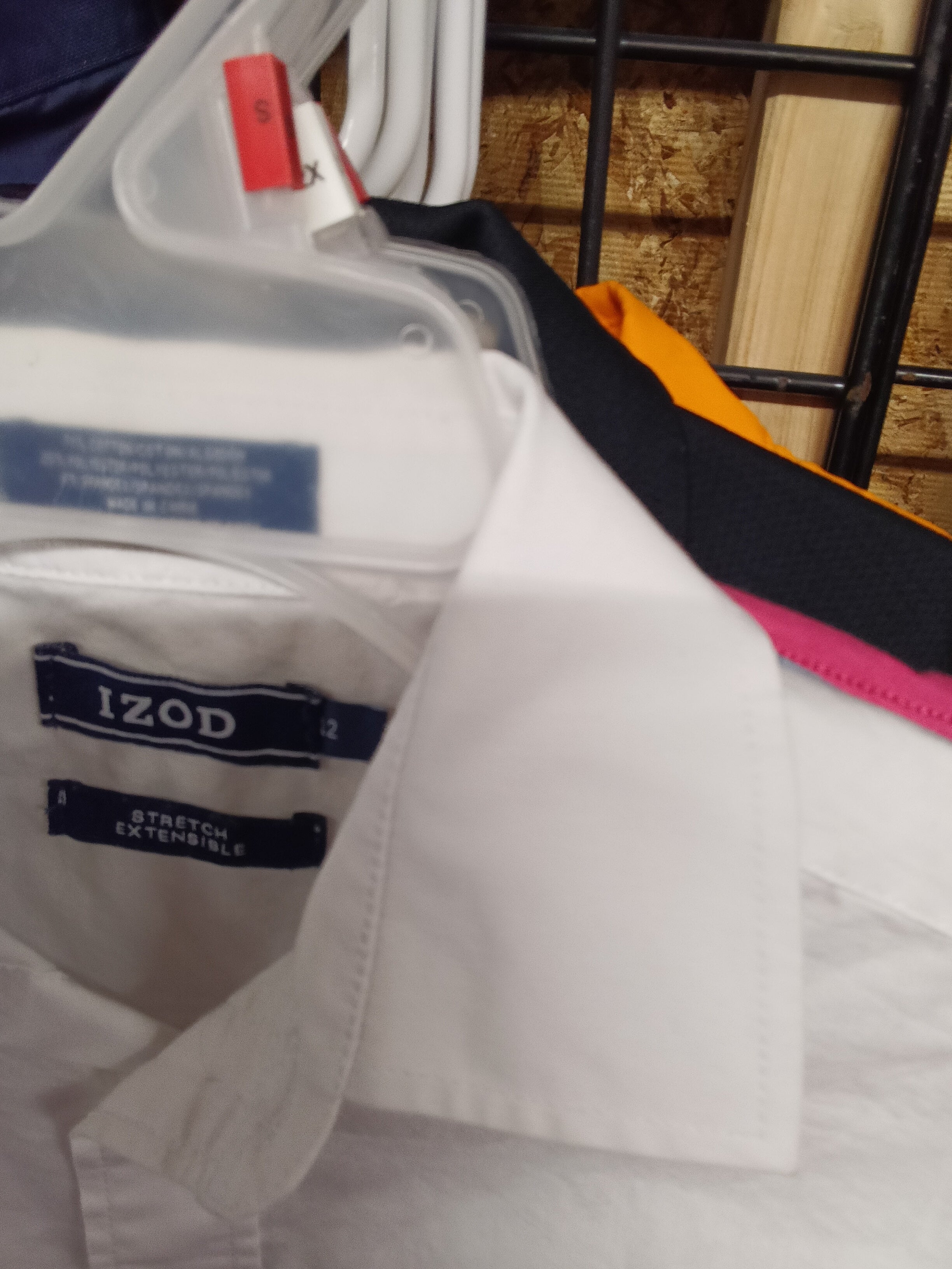 Izod Men's Stretch White Dress Shirt Size 12 - Image 2