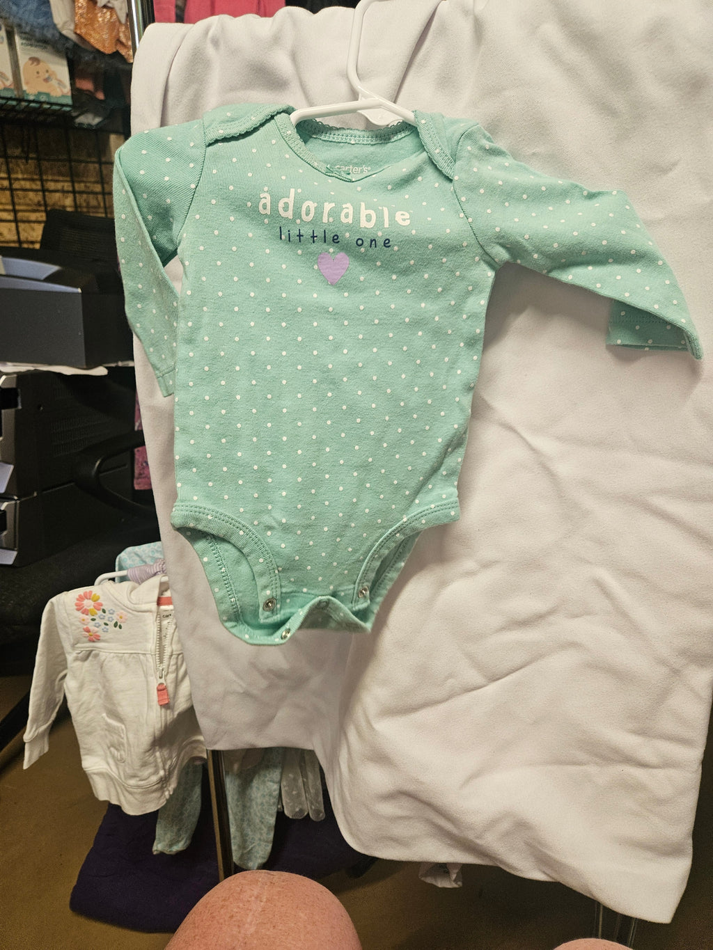 Carter's Baby Bodysuit 3M Polka Dot Long Sleeve - Image 1