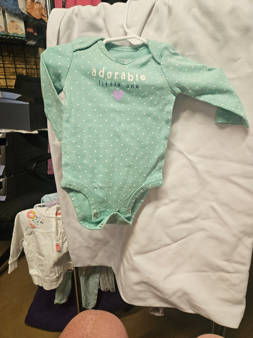 Carter's Baby Bodysuit 3M Polka Dot Long Sleeve - Image 1