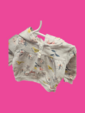 Baby Hooded Jacket with Animal Print - Image 1