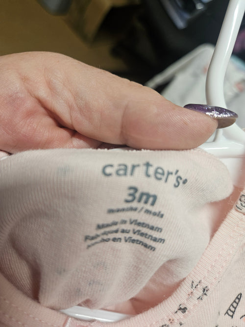 Carter's Baby Girl Unicorn Print Bodysuit 3M - Image 1