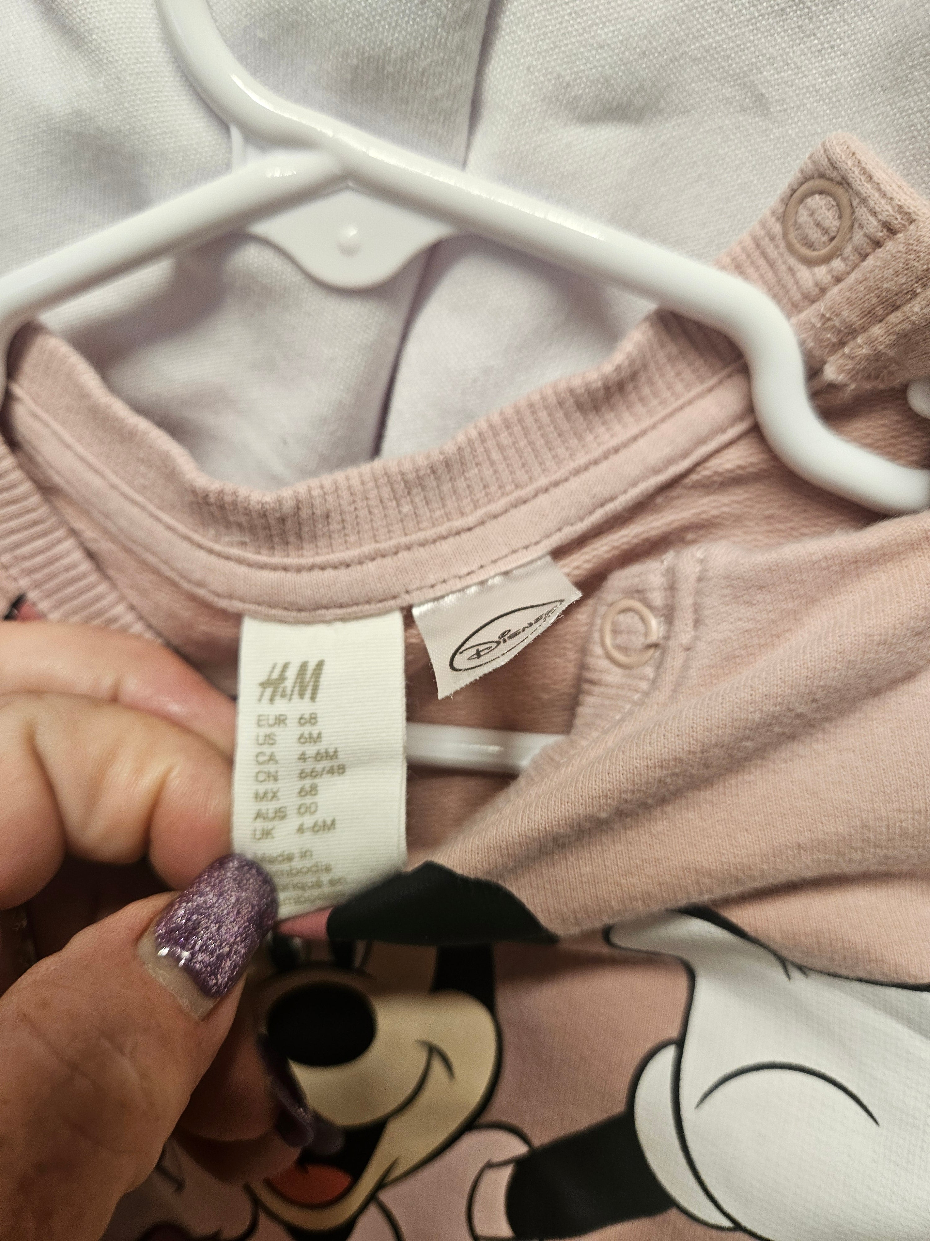 H&M Disney Minnie Mouse Baby Sweatshirt 6M - Image 1