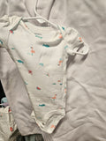 Carter's Baby Onesie 3M Flamingo Narwhal Print - Image 2
