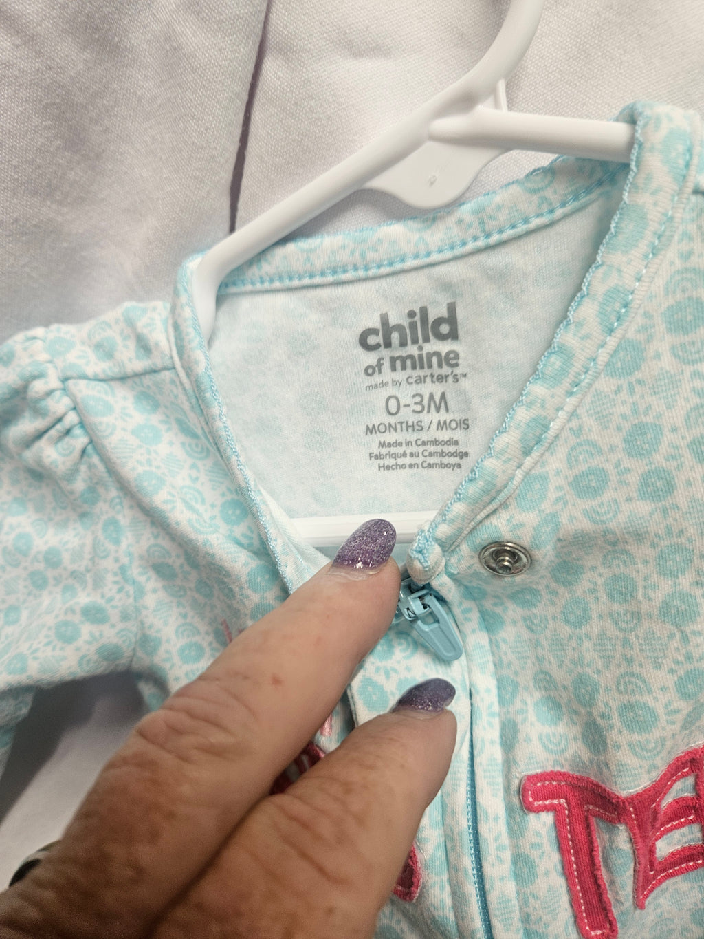 Child of Mine by Carter's Baby Sleeper 0-3M Little Sister - Image 2