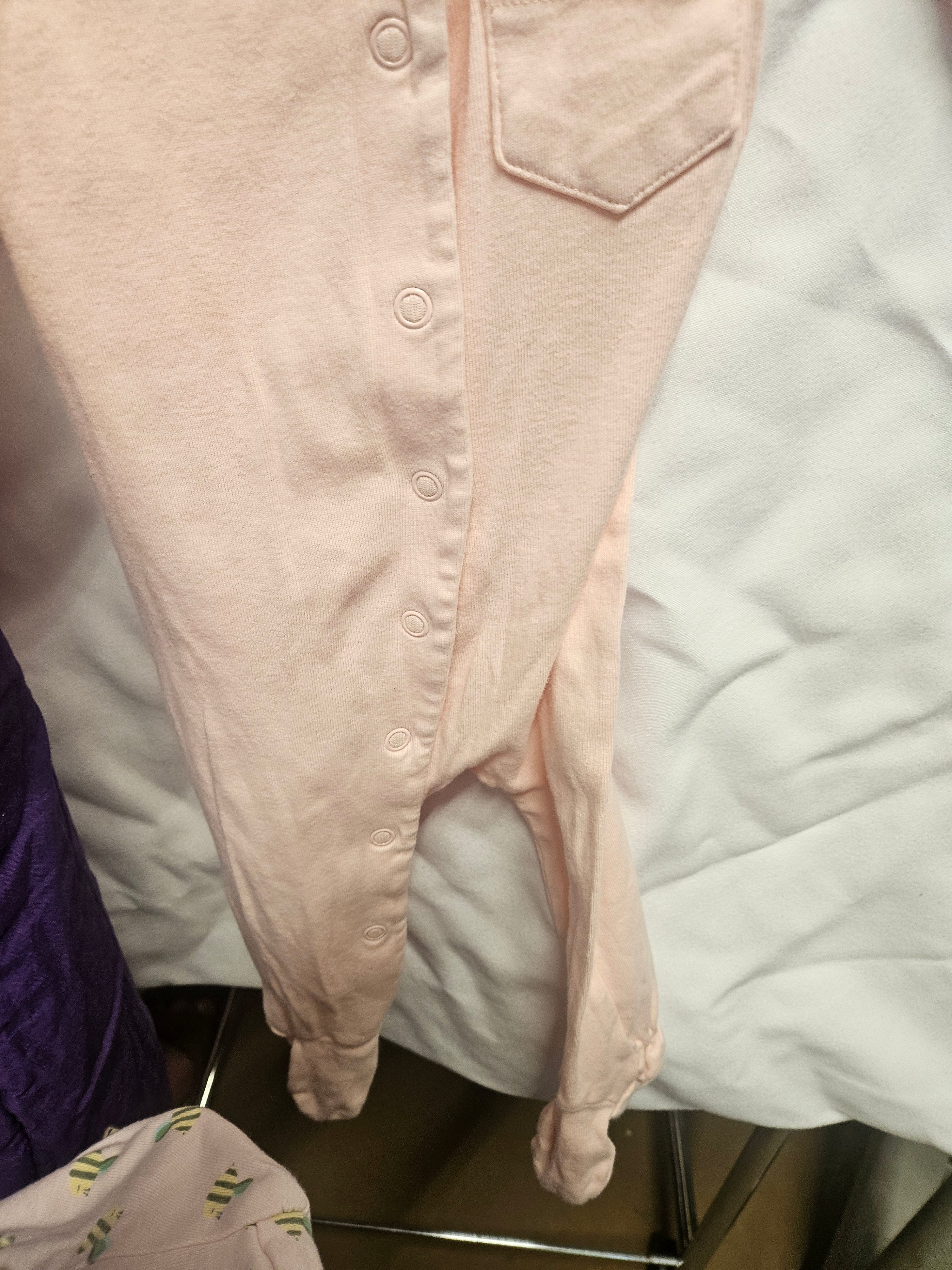 Lupilu Baby Romper 2-4 Months Pink Floral Design - Image 2