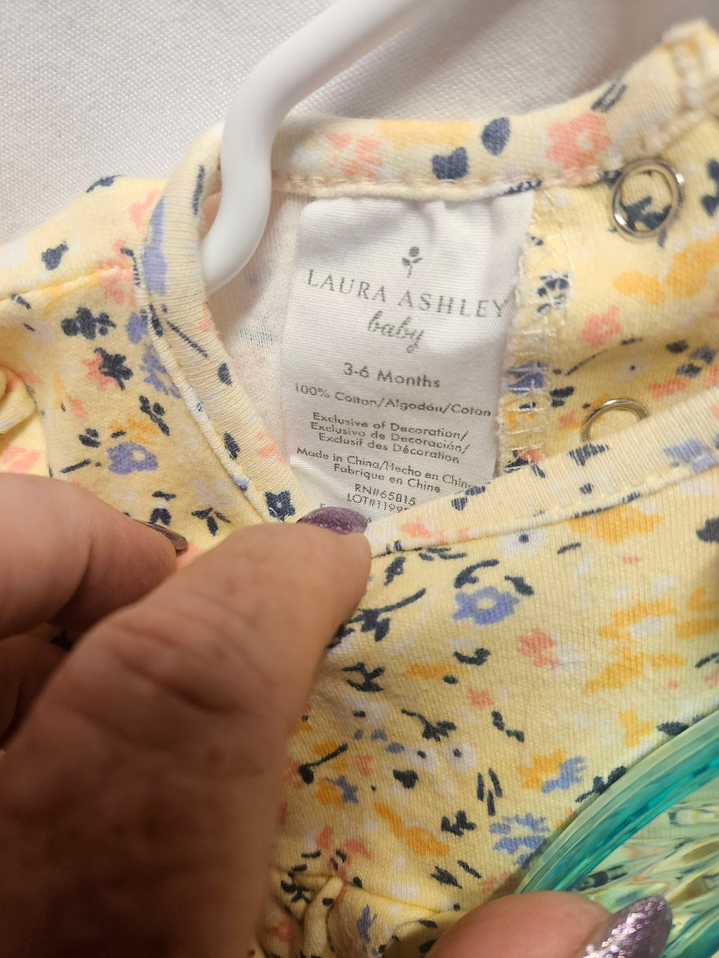 Laura Ashley Baby Floral Outfit 3-6 Months - Image 2