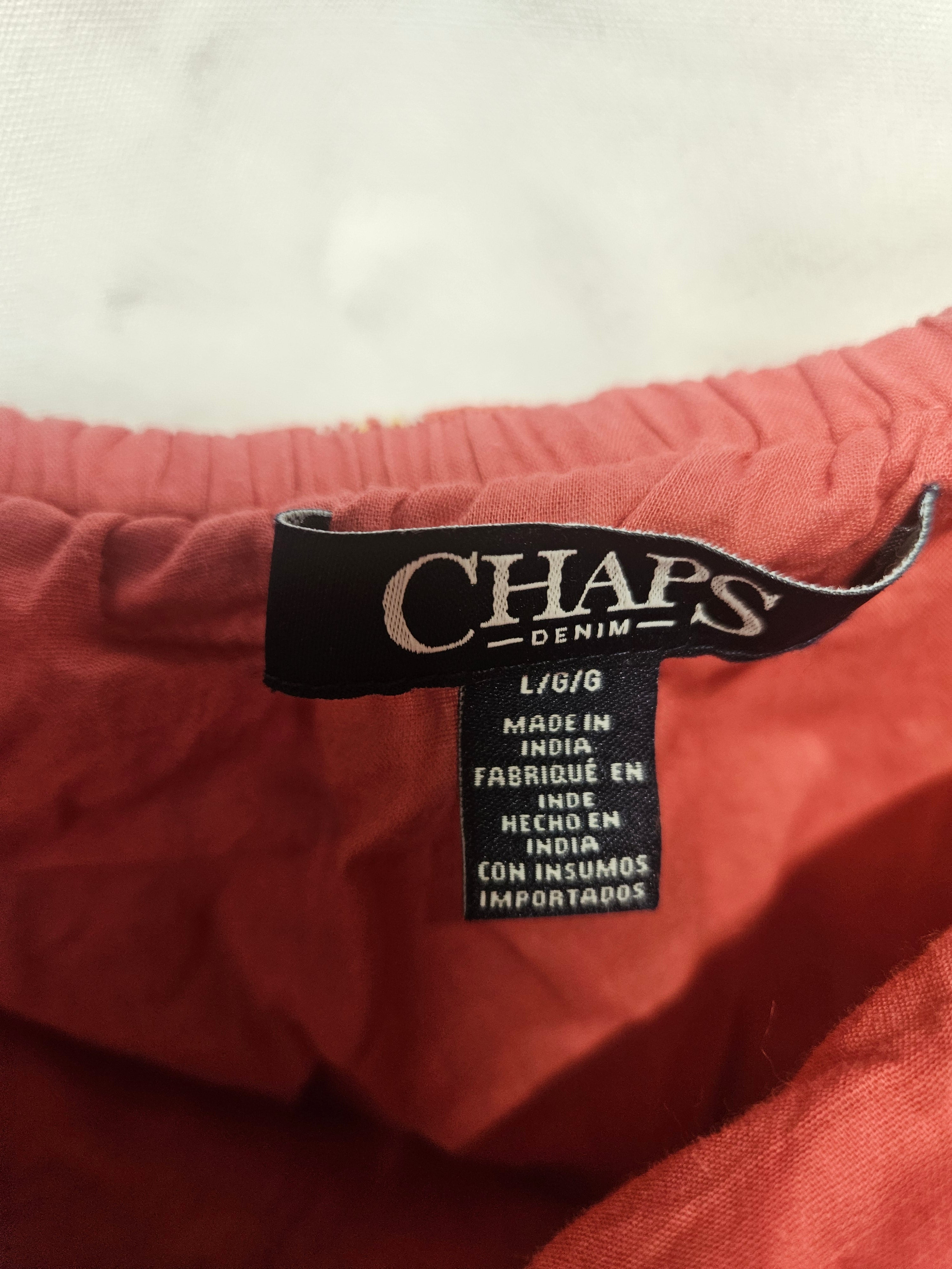 Chaps Floral Maxi Dress Red L - Image 2