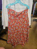 Chaps Floral Maxi Dress Red L - Image 1