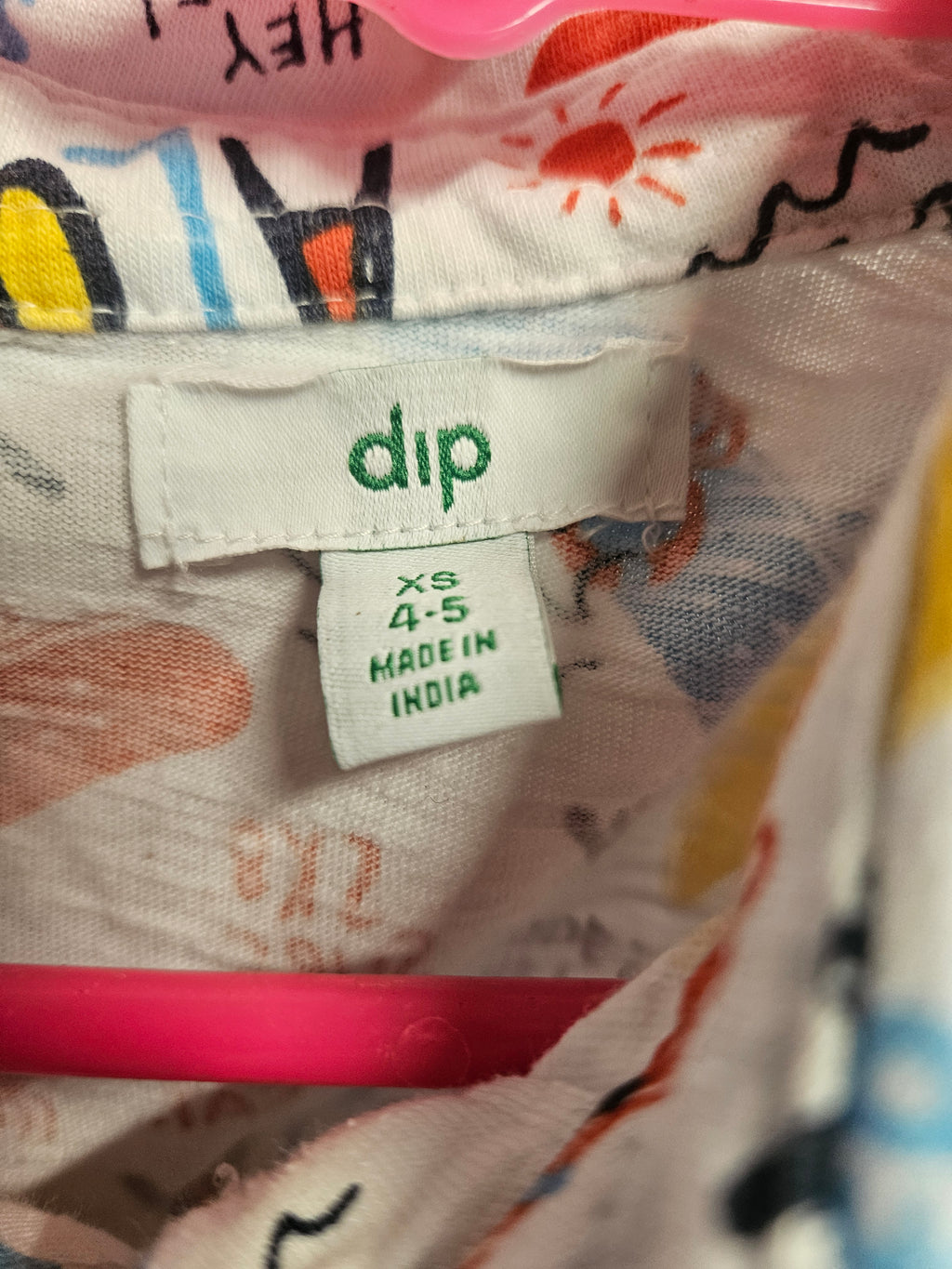 Dip Kids Aloha Print Polo Shirt XS - Image 2