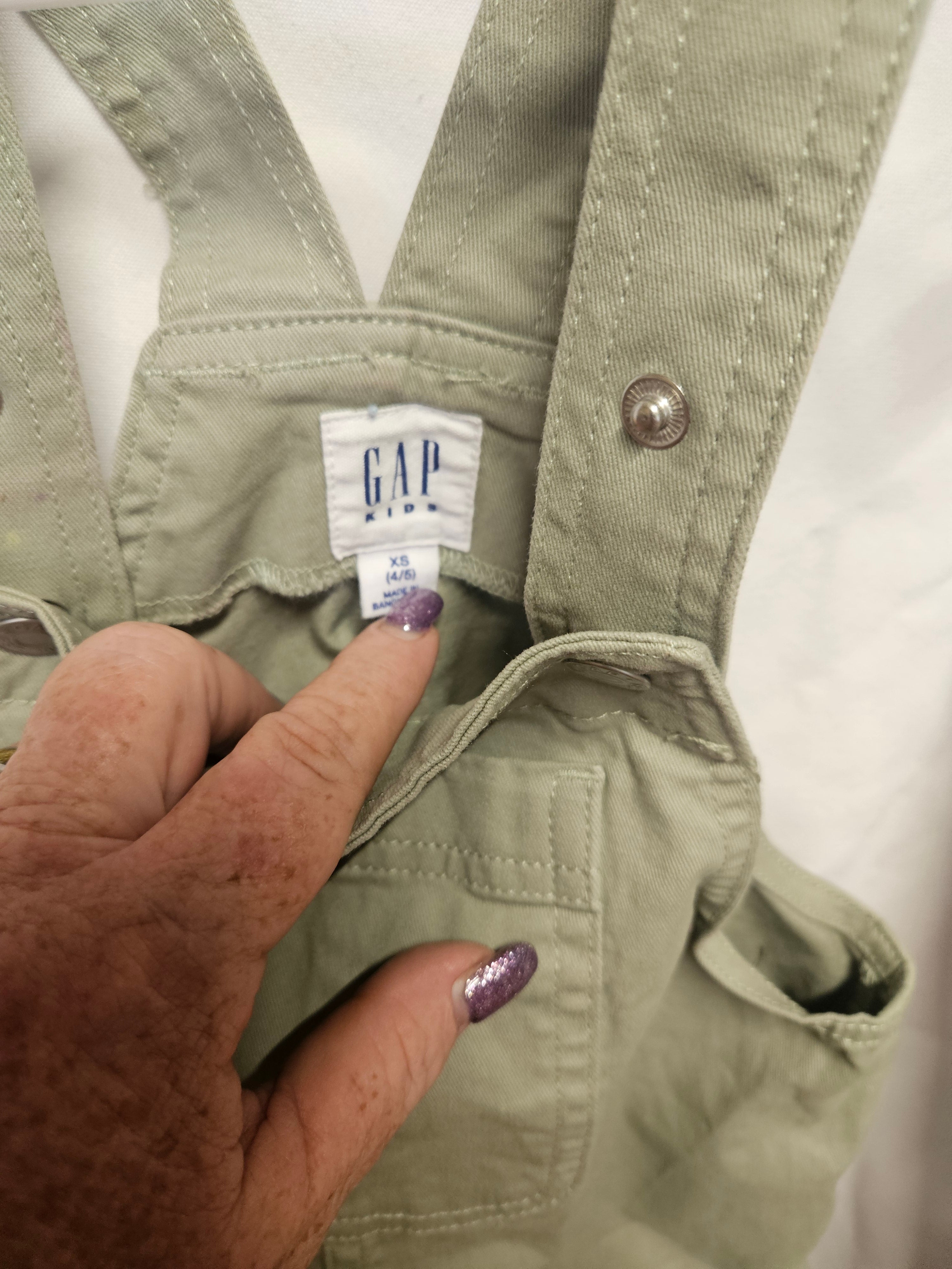 GAP Kids Green Overalls XS (4/5) - Image 2