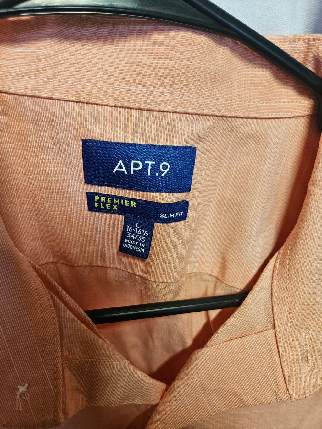 APT.9 Premier Flex Slim Fit Dress Shirt L 16-16.5 - Image 2