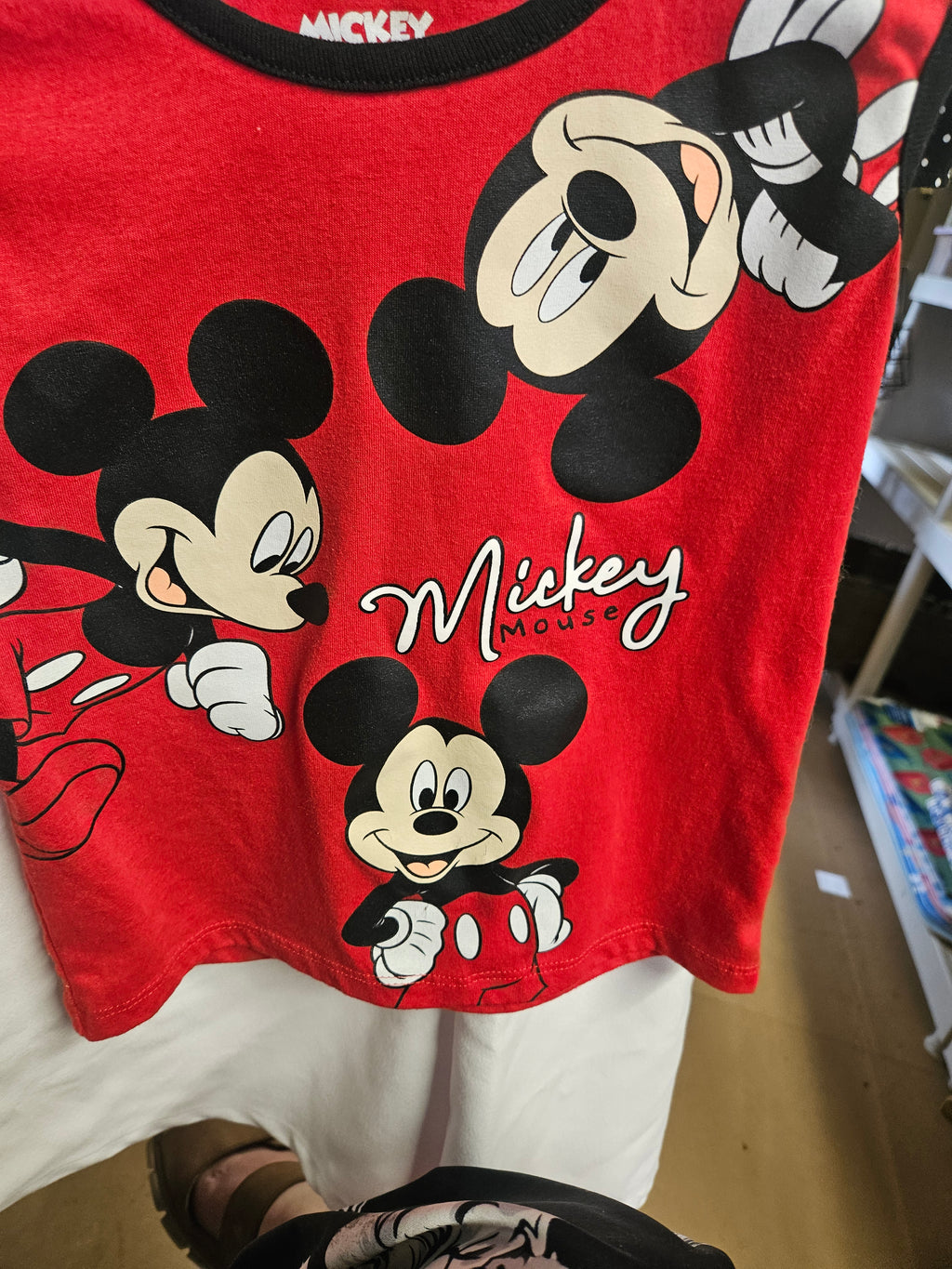 Disney Mickey Mouse Red T-Shirt 4T - Image 1