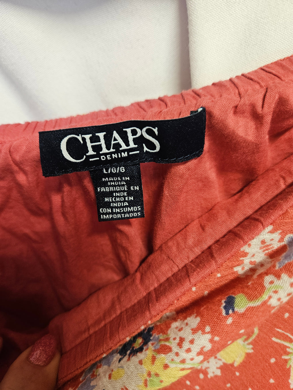 Chaps Floral Maxi Skirt Size L - Image 2