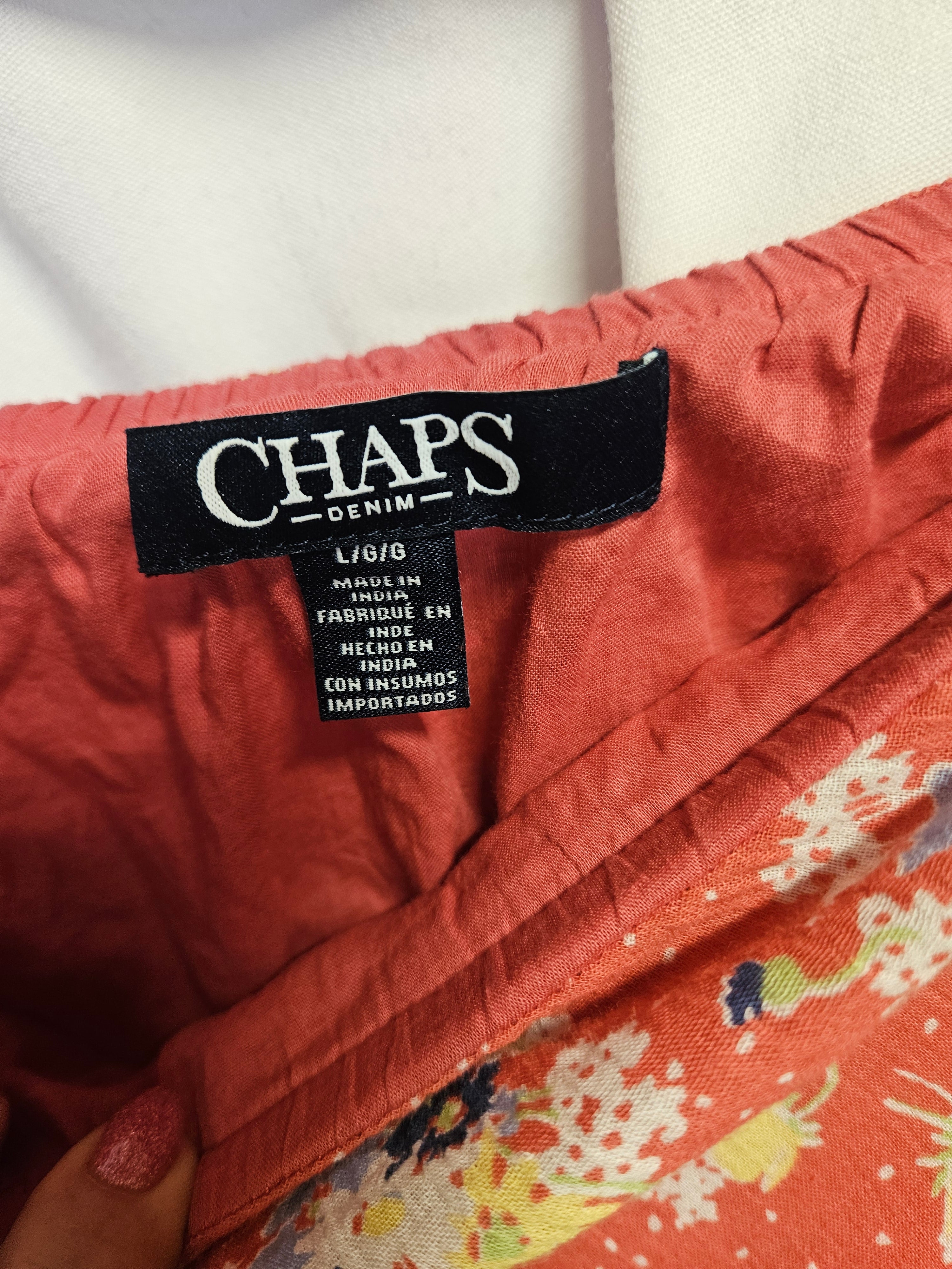 Chaps Floral Maxi Skirt Size L - Image 2