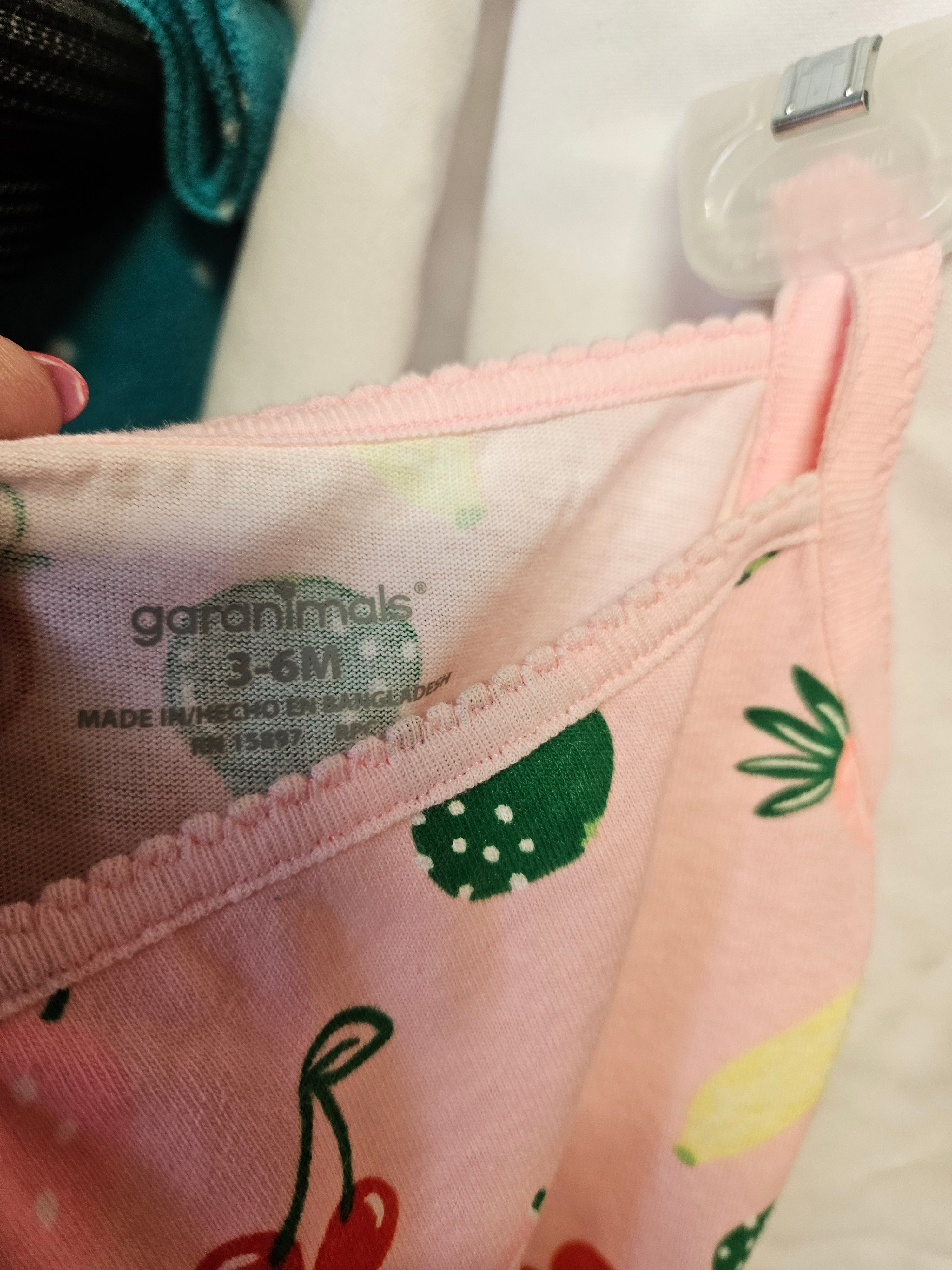 Garanimals Baby Girl Fruit Print 2 piece set 3-6M - Image 3