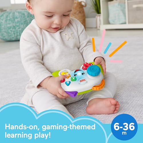 Fisher-Price Laugh & Learn Game & Learn Controller Musical Baby Toy with Lights Green
