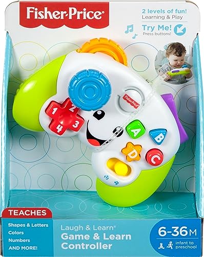 Fisher-Price Laugh & Learn Game & Learn Controller Musical Baby Toy with Lights Green